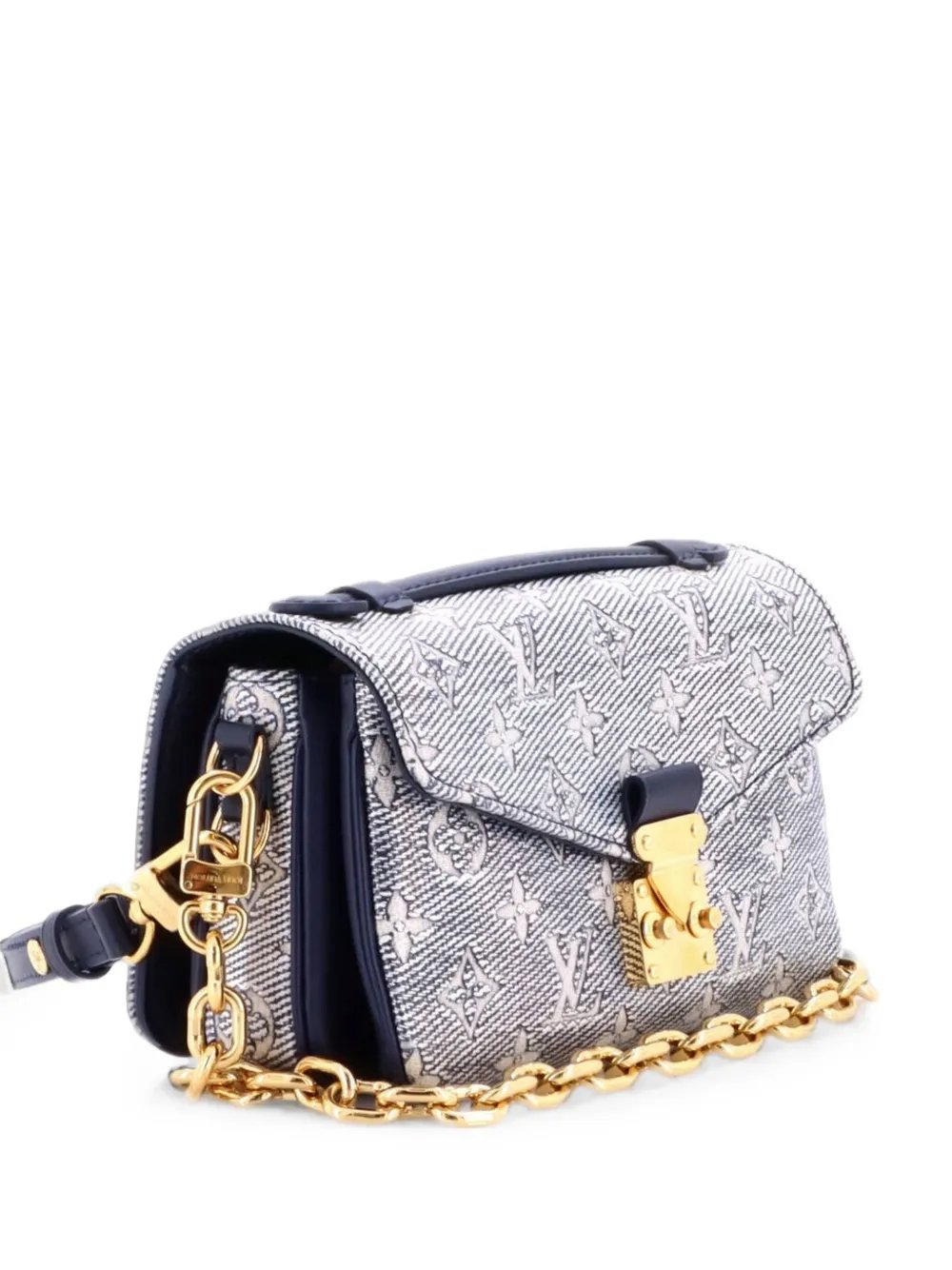 Pochette Metis Monoglam Jacquard Canvas East West shoulder bag
