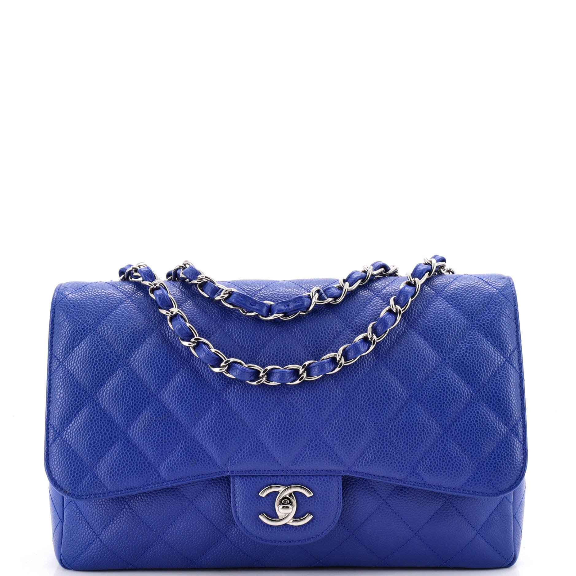 Vintage Classic Single Flap Bag Quilted Caviar Jumbo