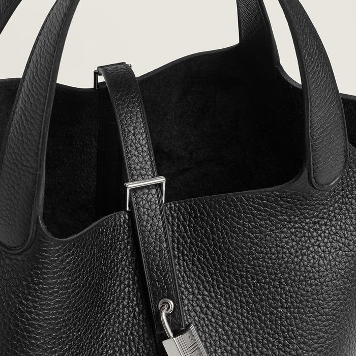 Noir Picotin Lock 22 Bag