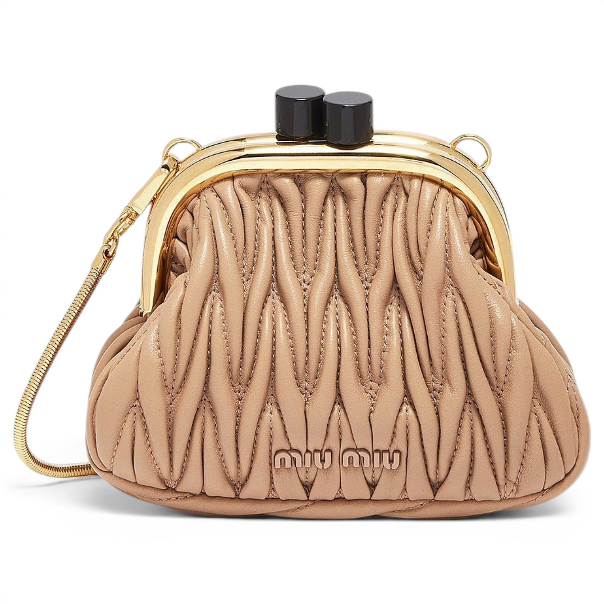Matelassé leather crossbody bag