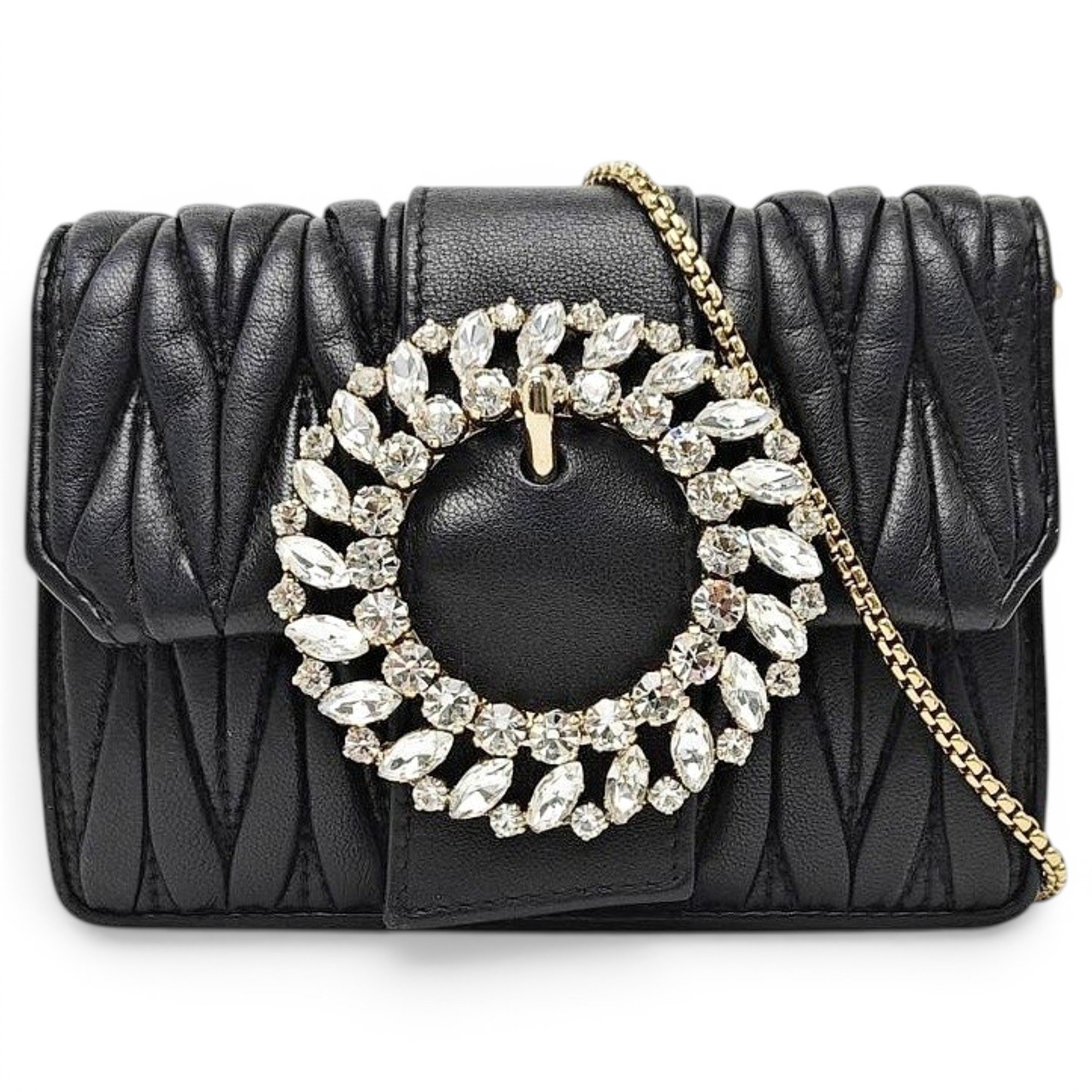 My Miu leather handbag