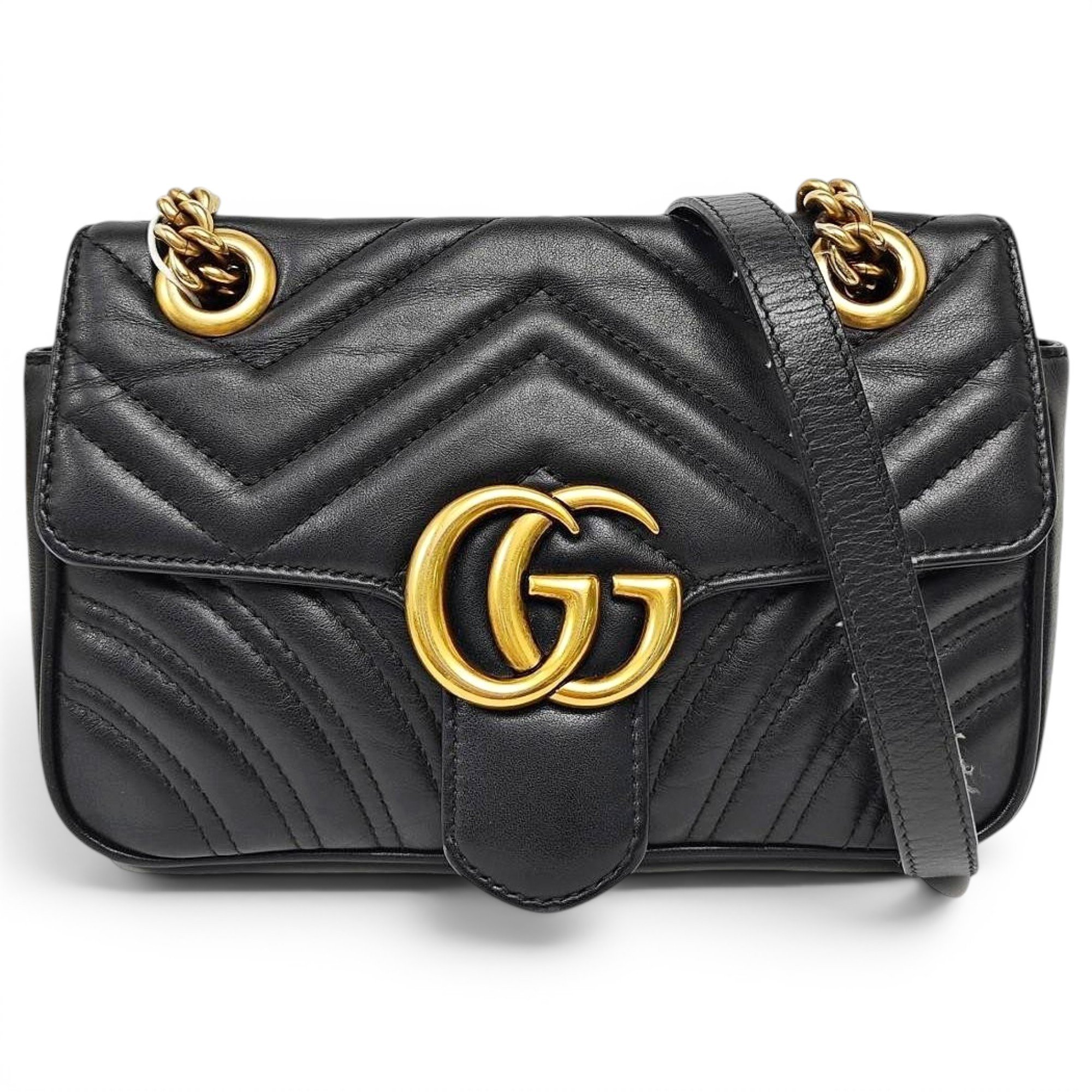 GG Marmont Flap leather handbag