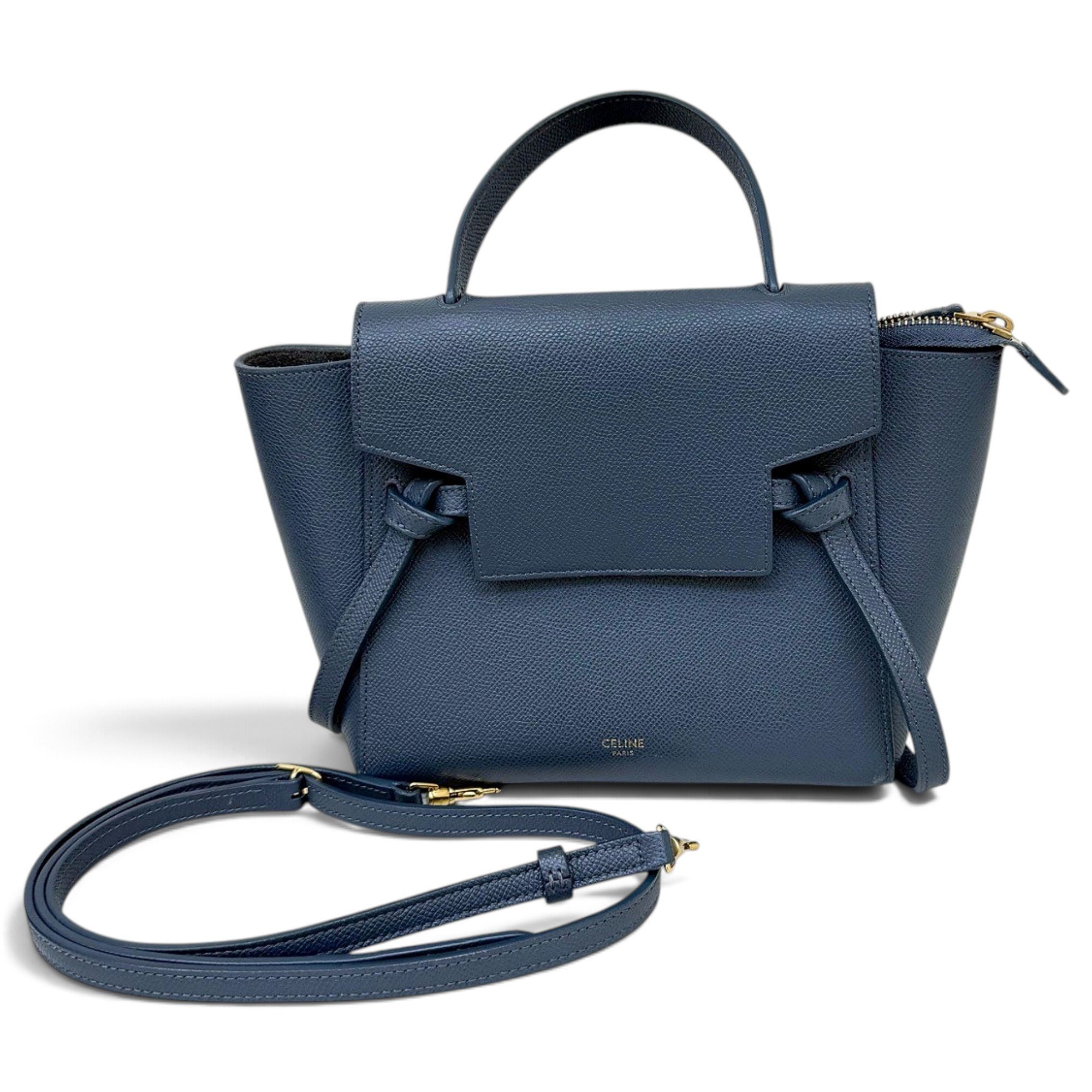 Belt leather handbag
