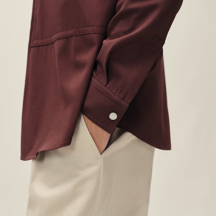 Bourgogne Boxy Fit Overshirt