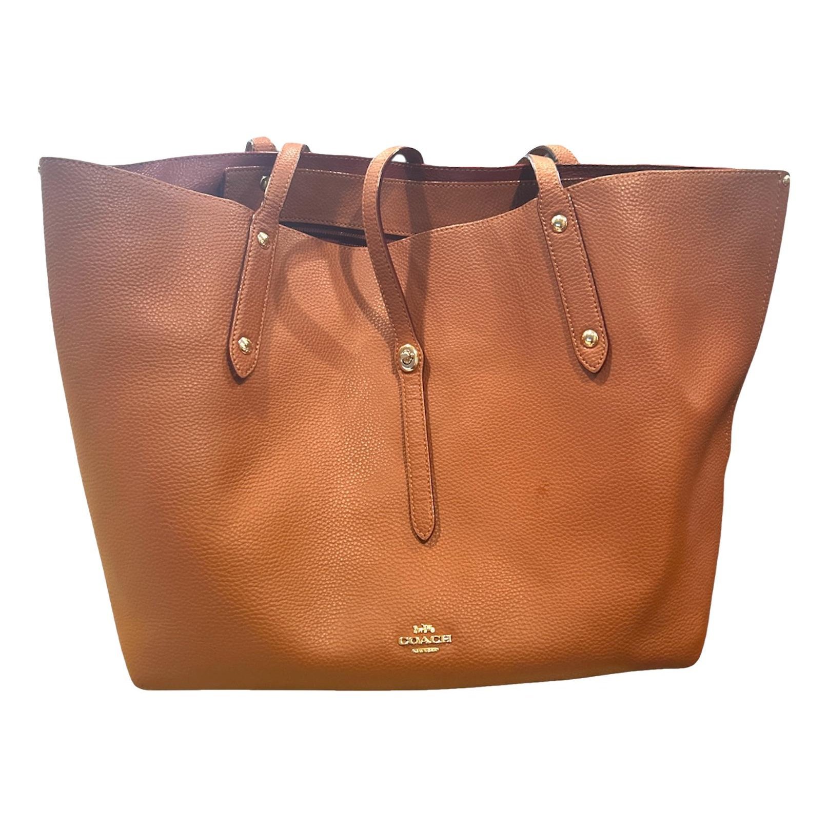Leather tote