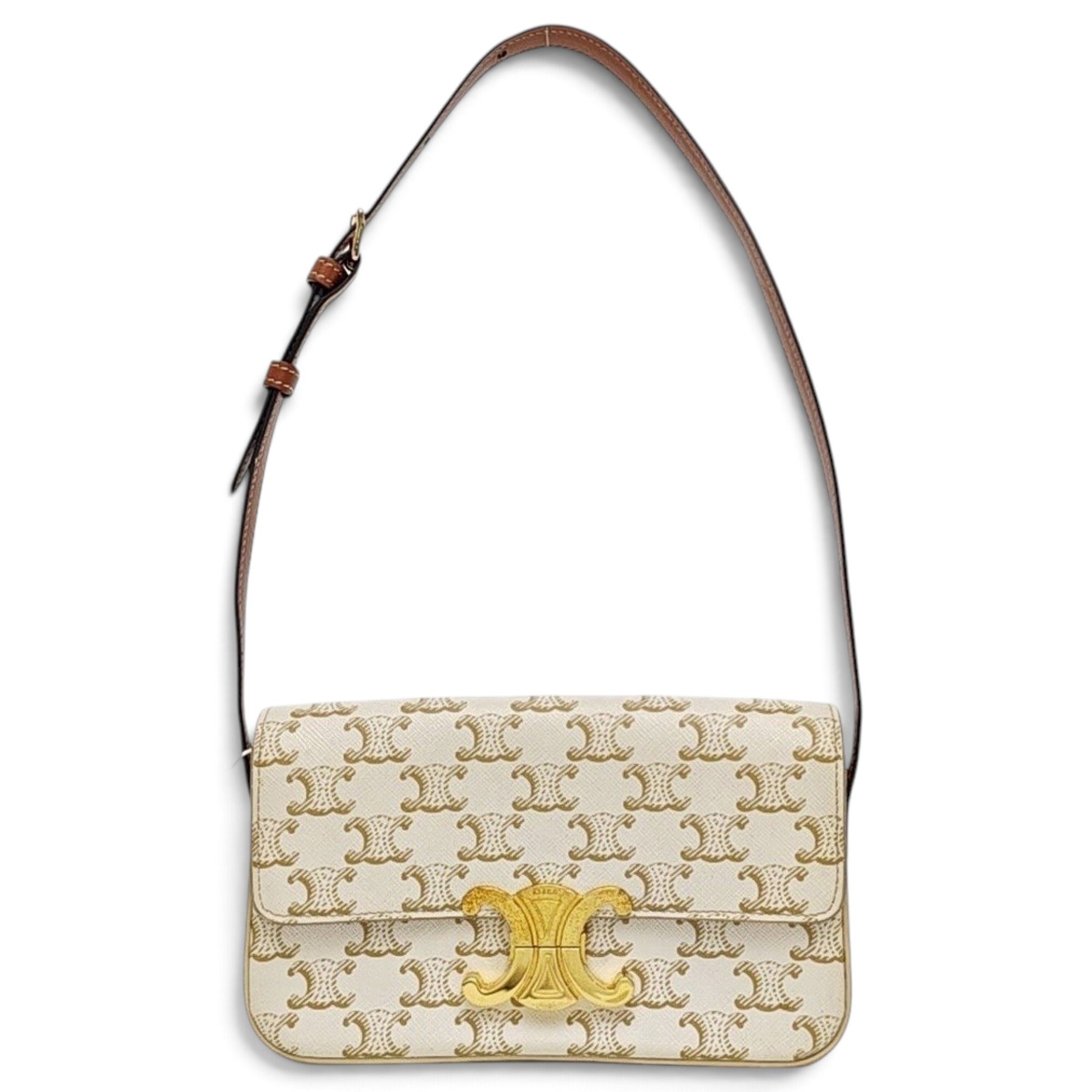 Triomphe leather handbag