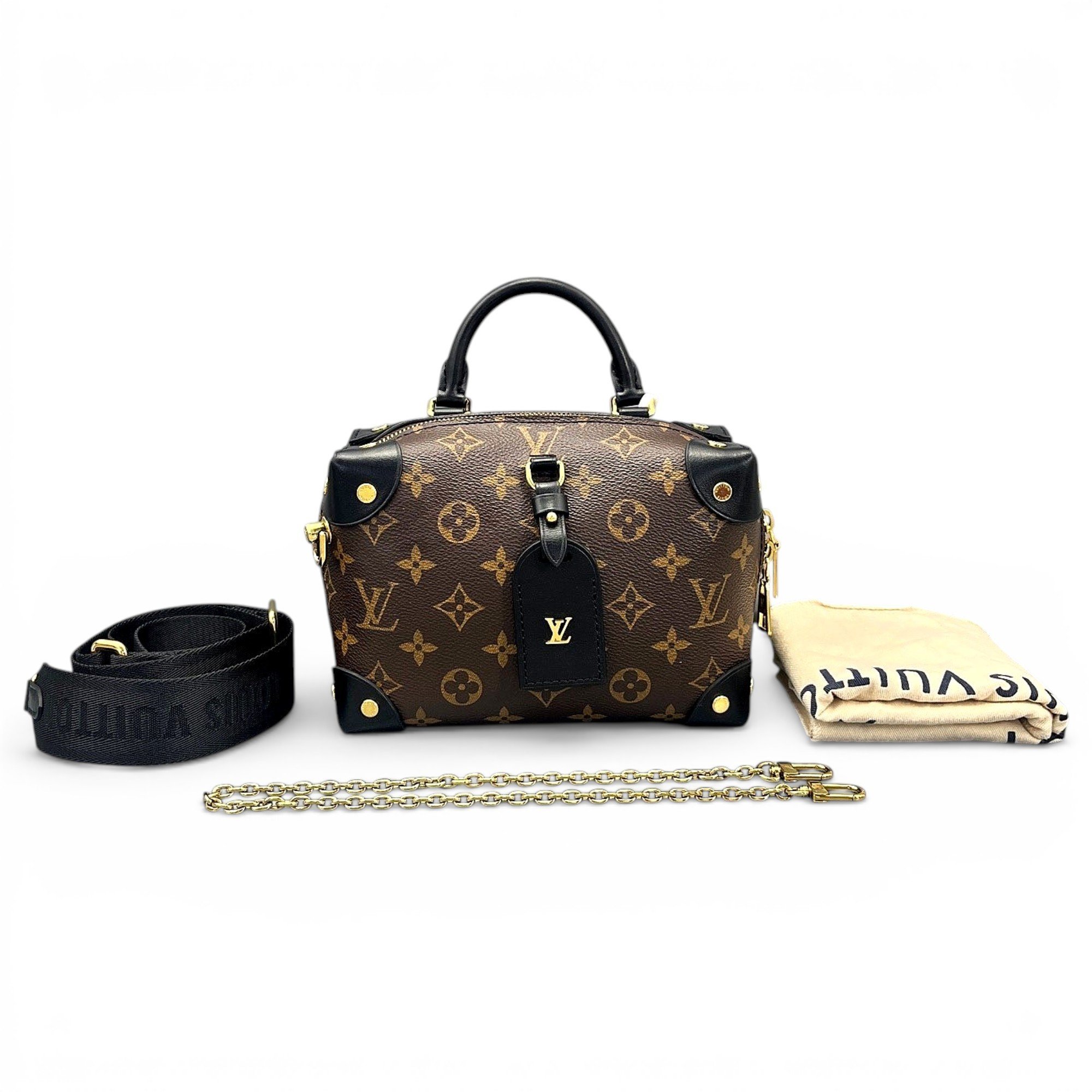 Petite Malle Souple leather handbag
