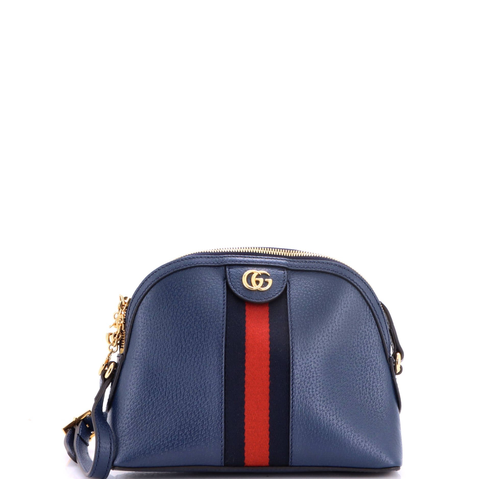 Ophidia Dome Shoulder Bag Leather Small