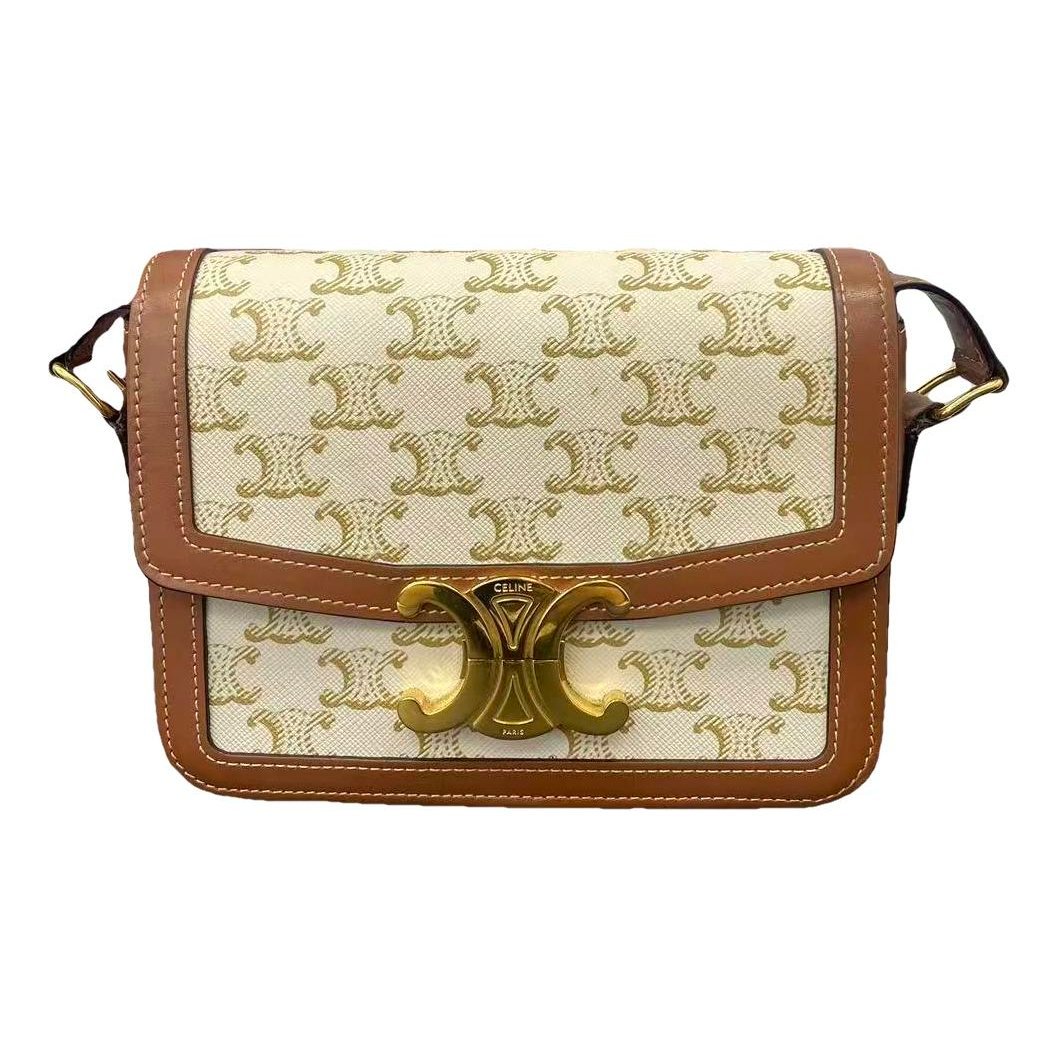 Triomphe leather handbag