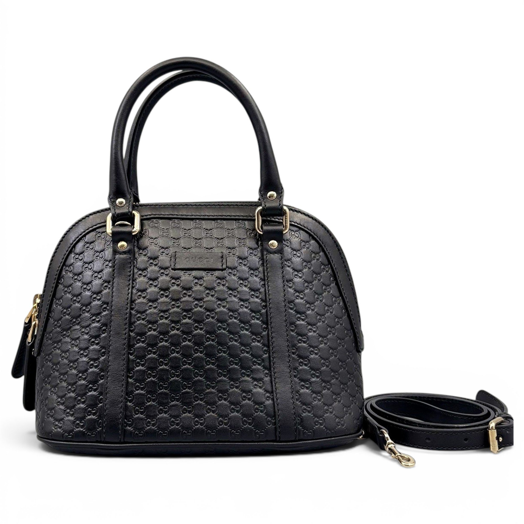 Dôme leather handbag