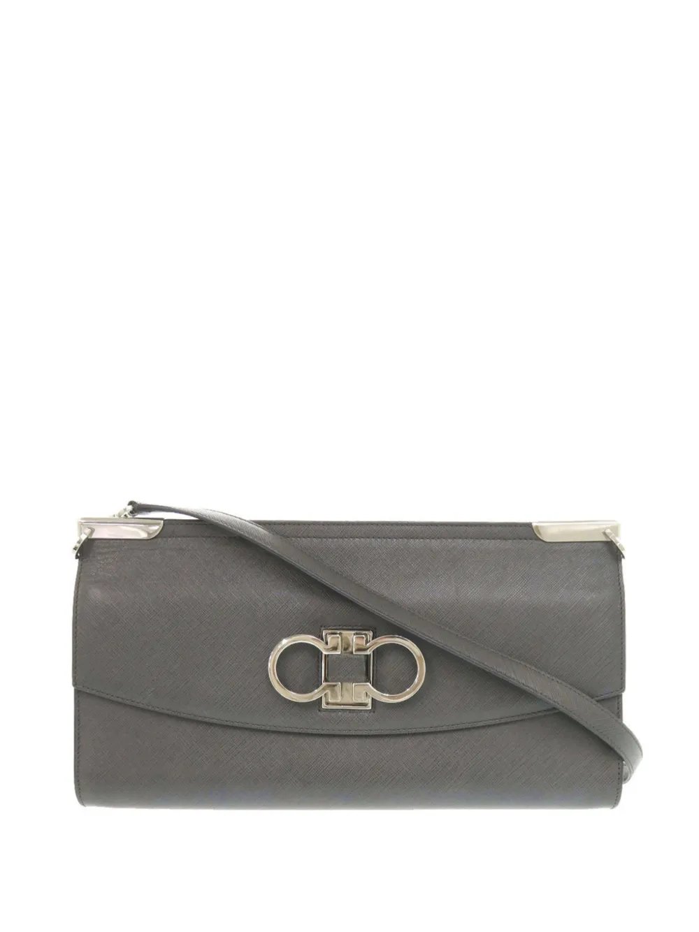 2000-2020 Leather Double Gancini shoulder bag