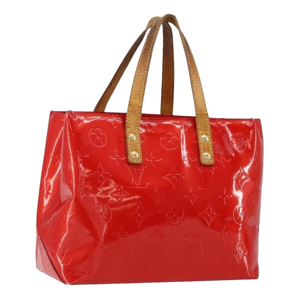 Patent leather handbag