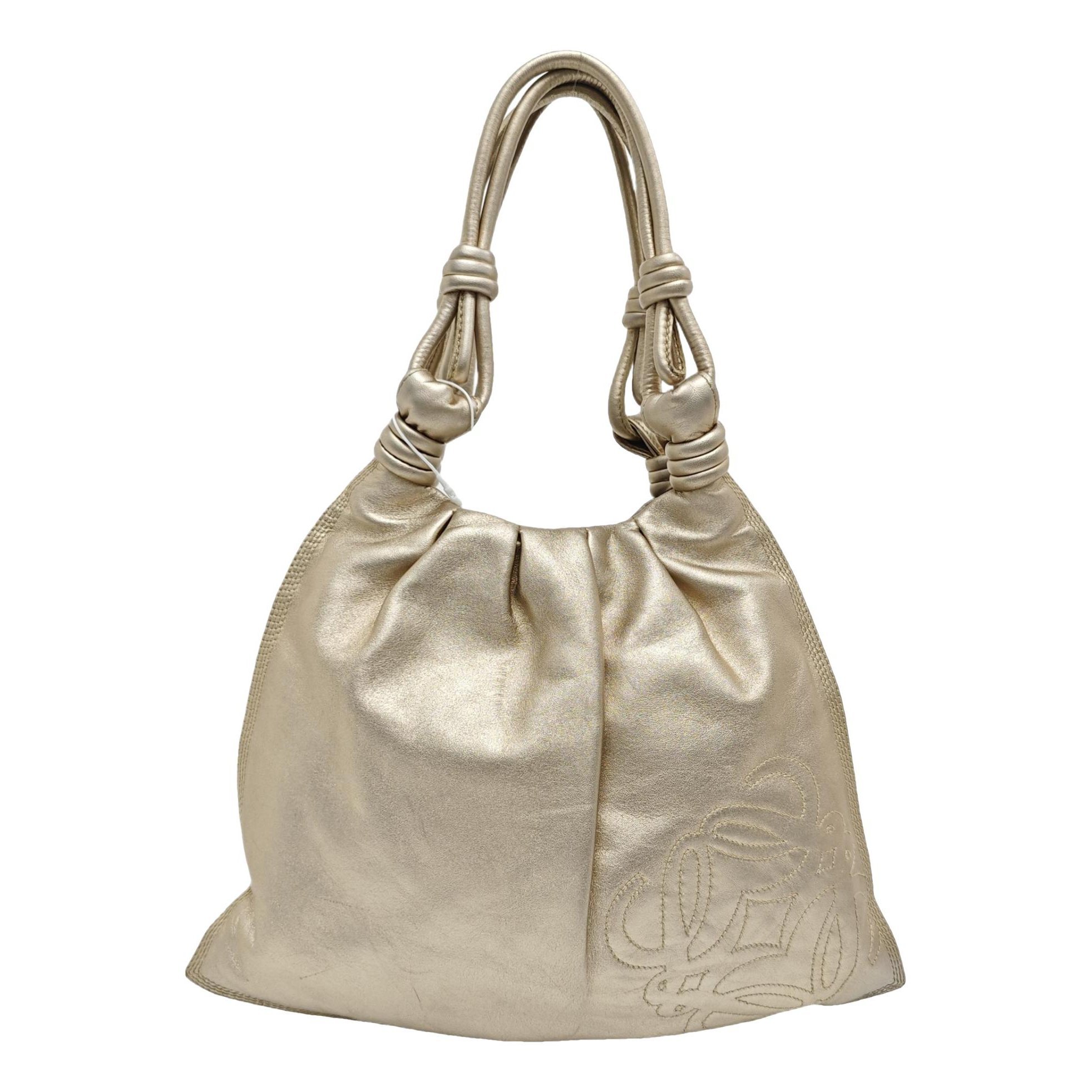Squeeze leather handbag