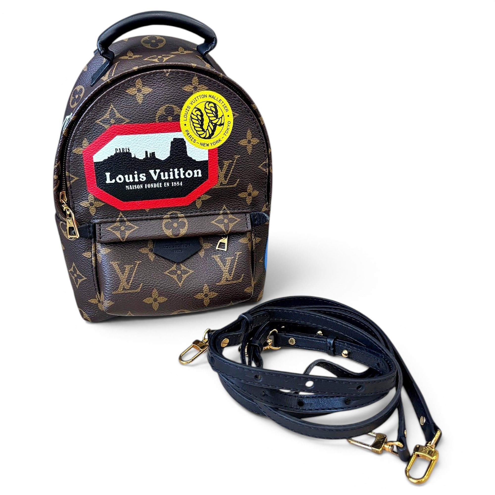 Leather backpack
