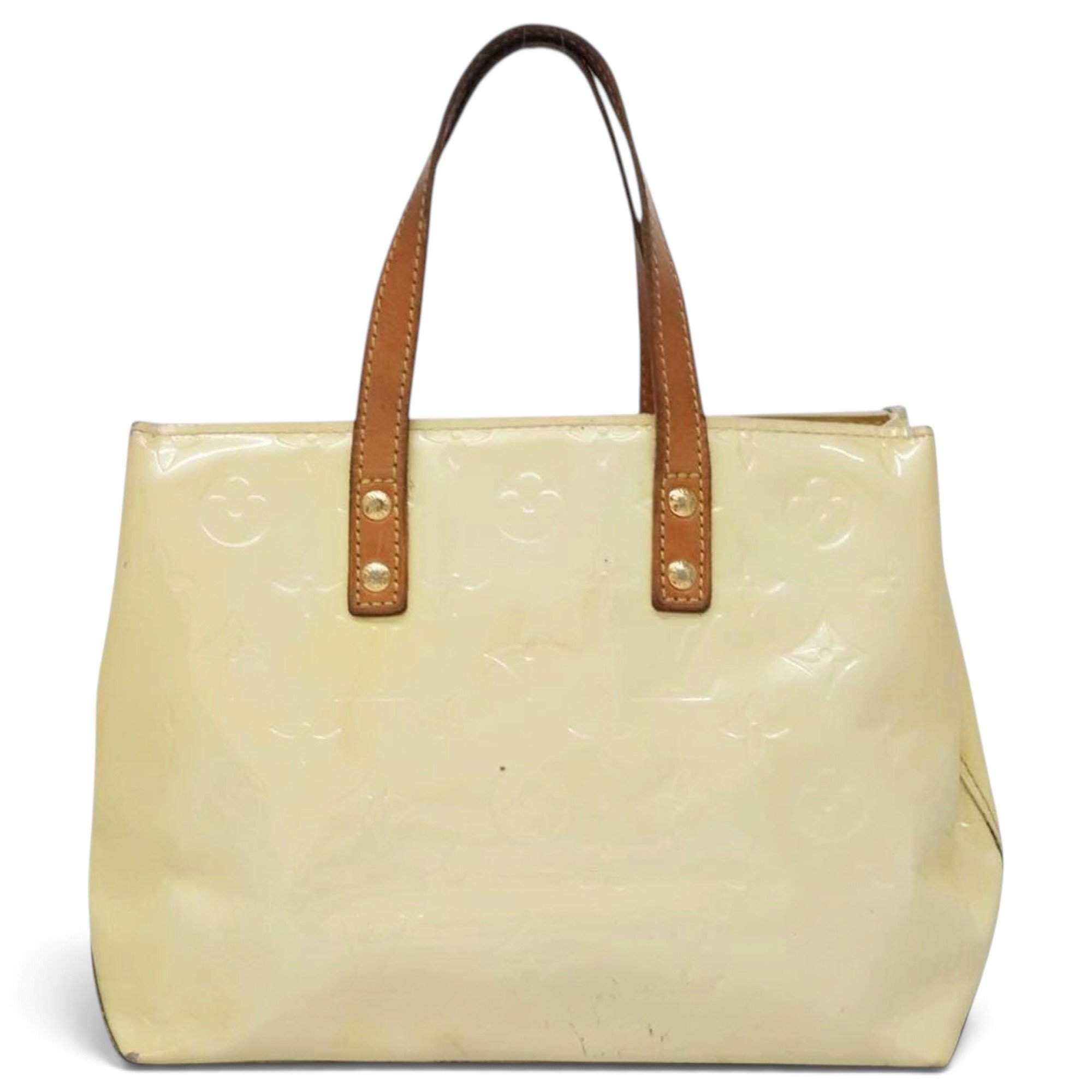 Reade patent leather handbag