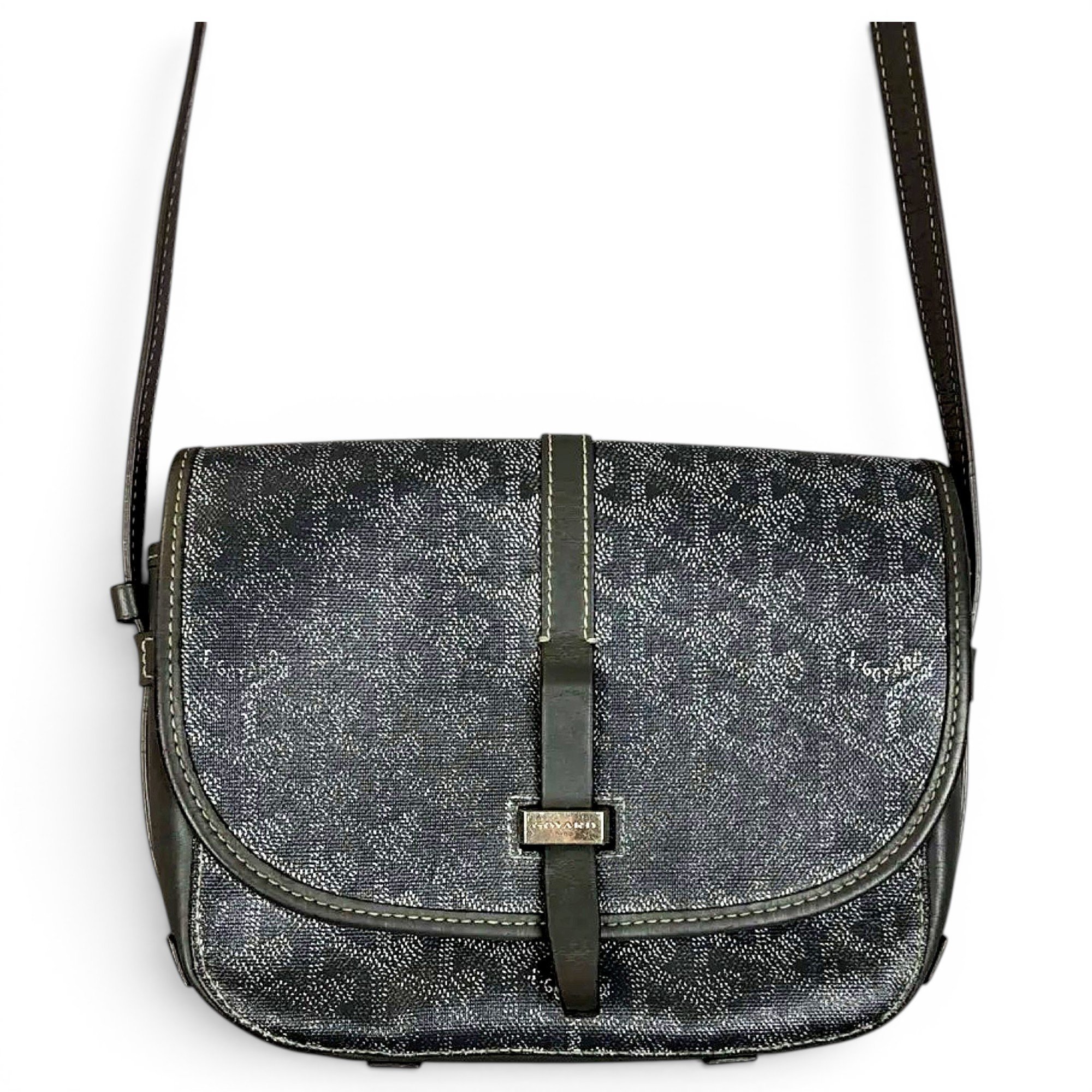 Goyard Belvedère leather crossbody bag