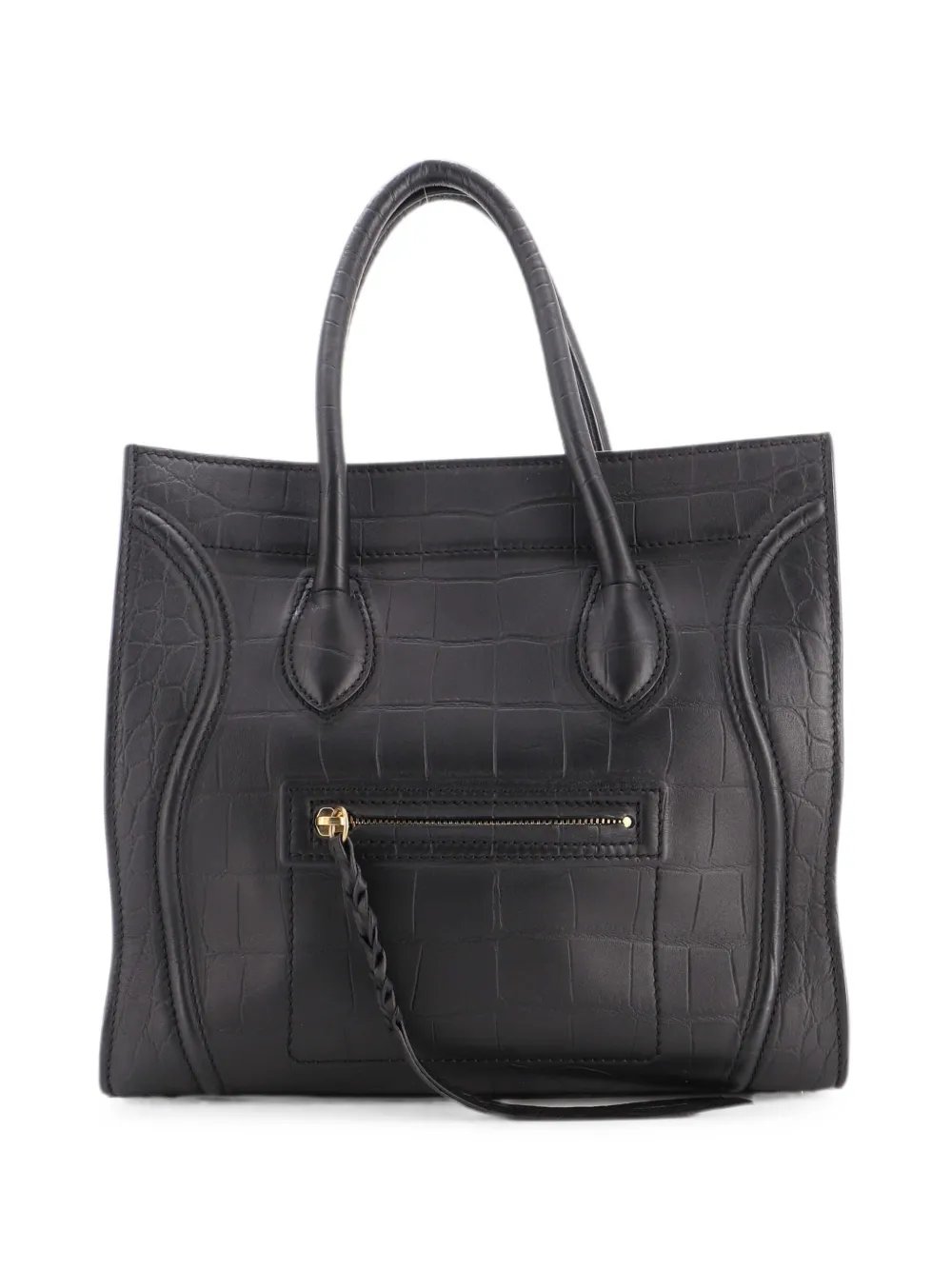 Phantom Bag Crocodile Embossed Leather Medium tote bag