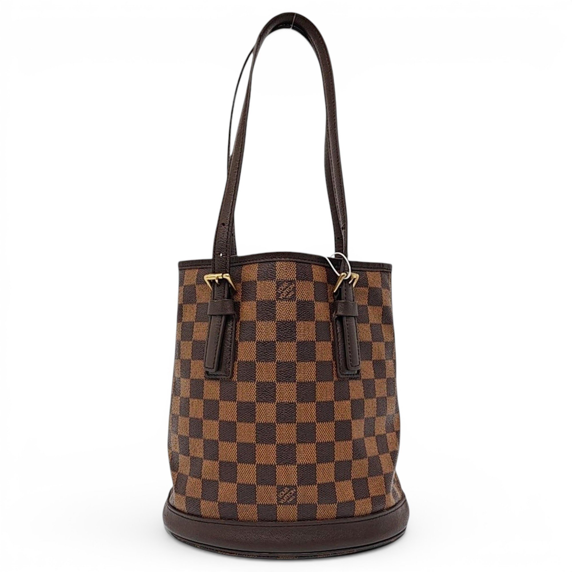 Bucket leather handbag