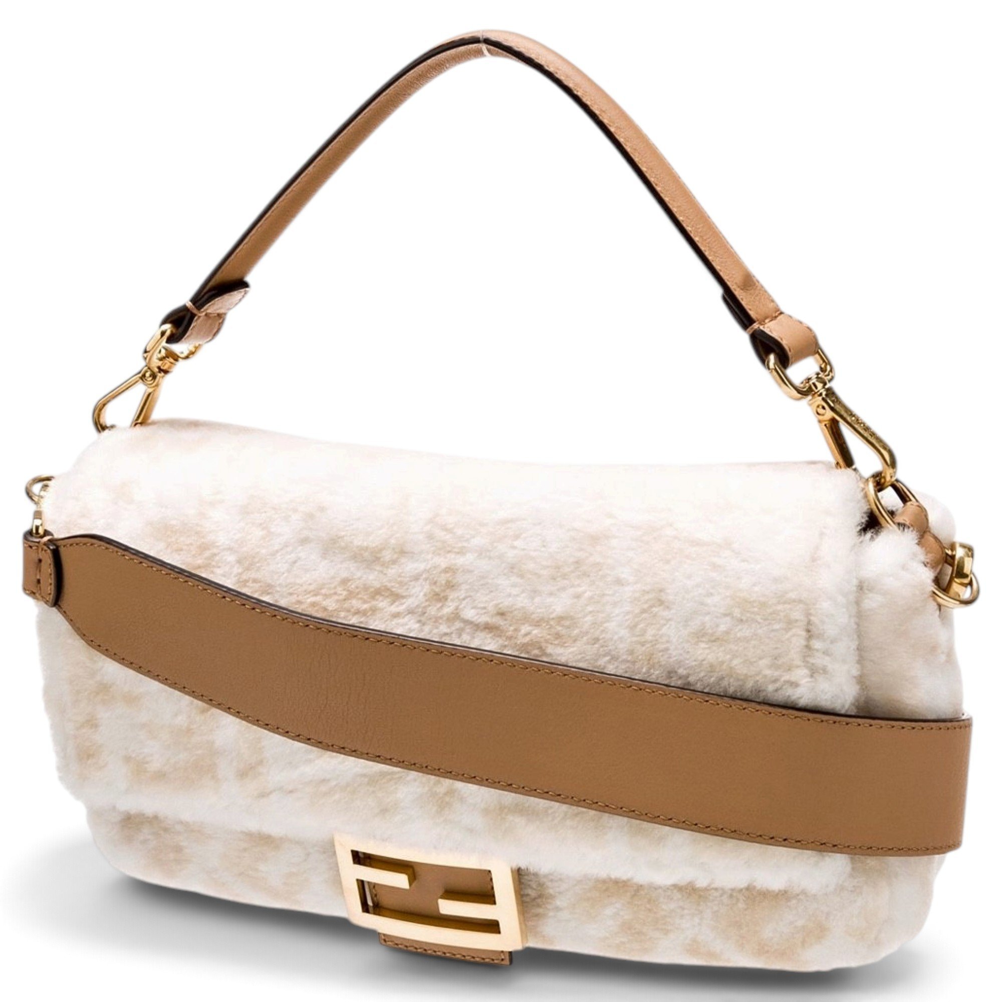 Fendi Baguette faux fur handbag