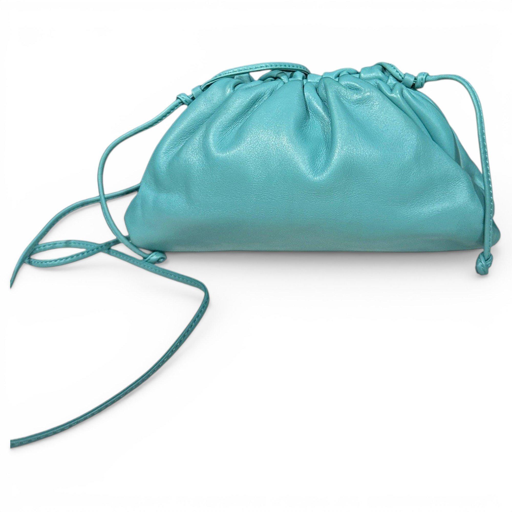 Pouch leather crossbody bag
