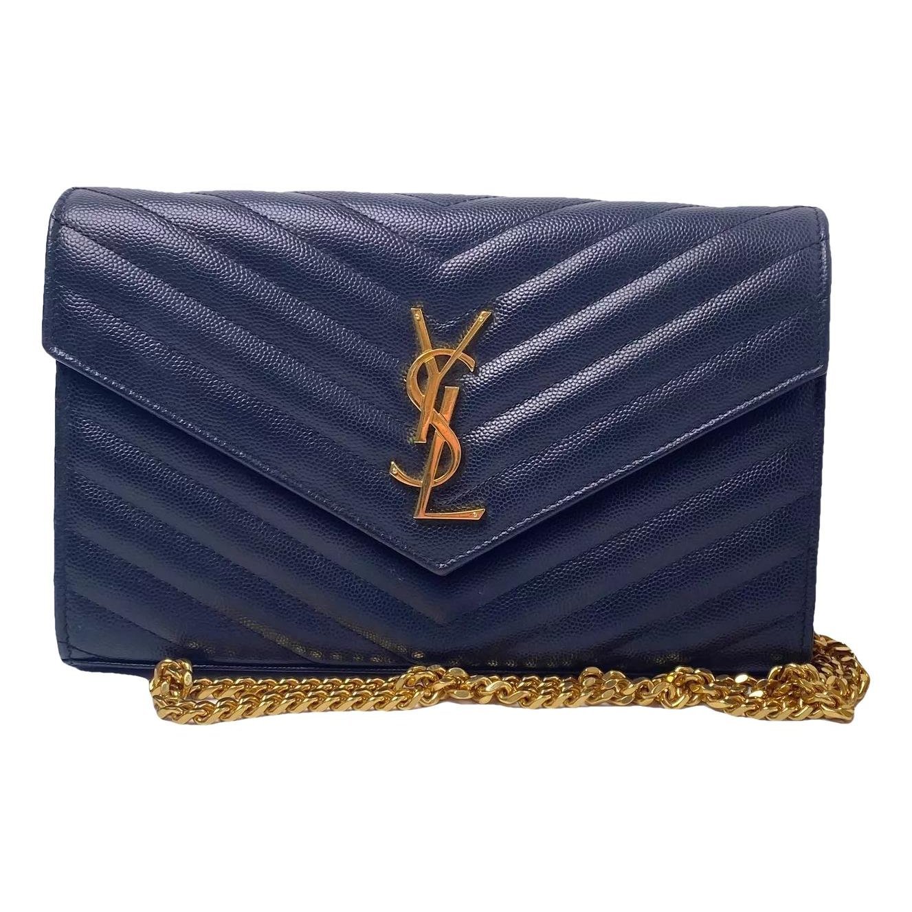 Portefeuille enveloppe leather handbag