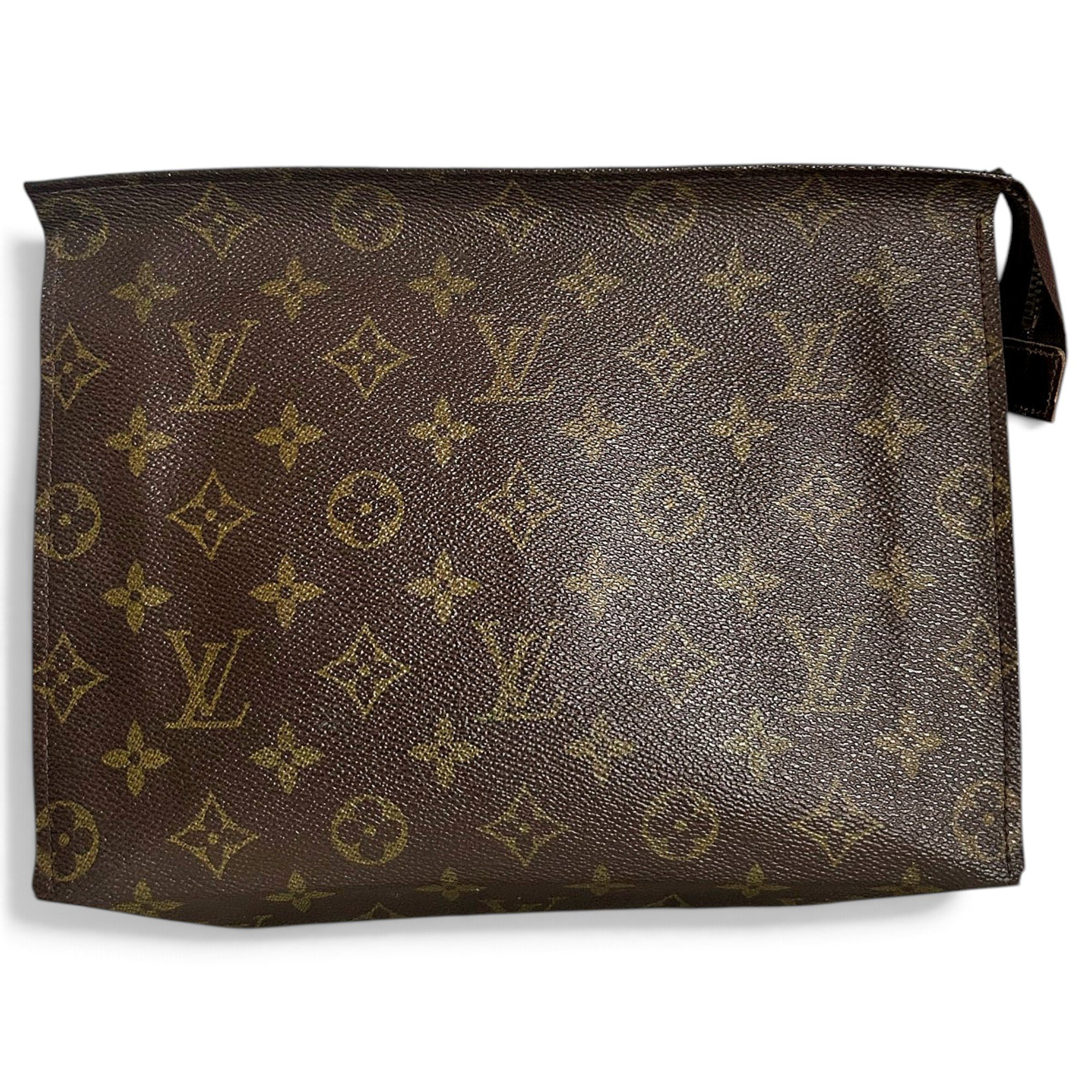 Leather clutch bag