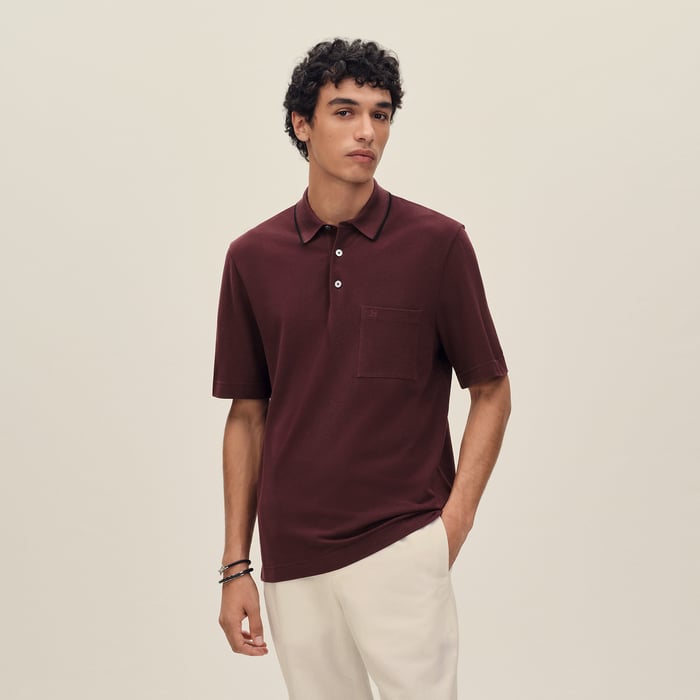 Bourgogne "Piqures Sellier" Polo Shirt