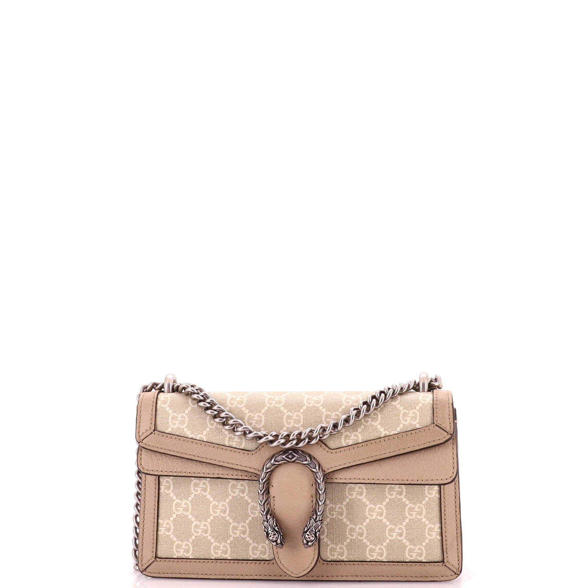 Dionysus Bag GG Coated Canvas with Leather Small