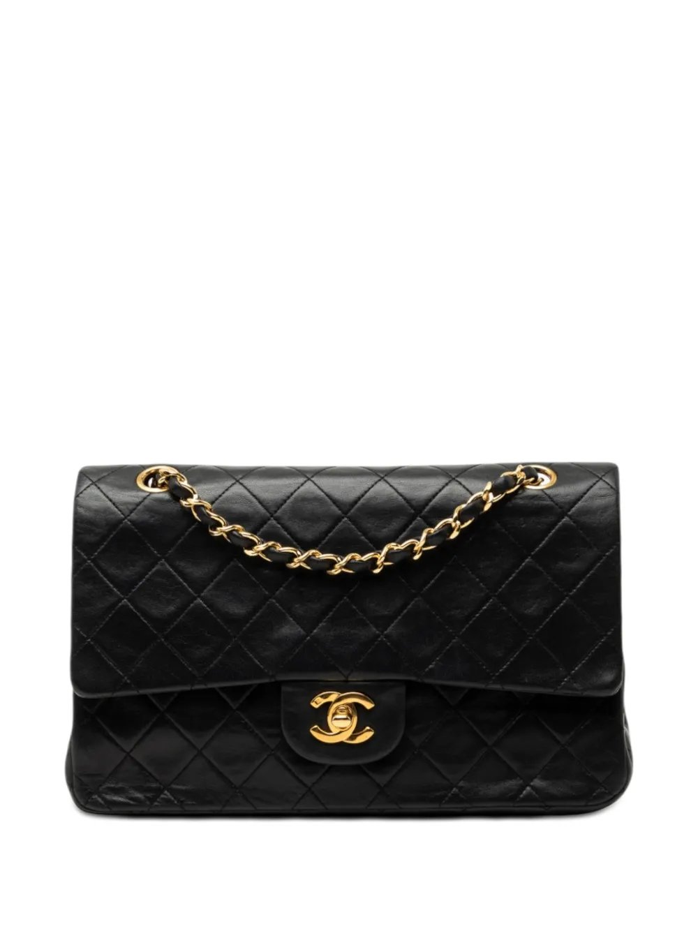 1989-1991 Medium Classic Lambskin Double Flap shoulder bag