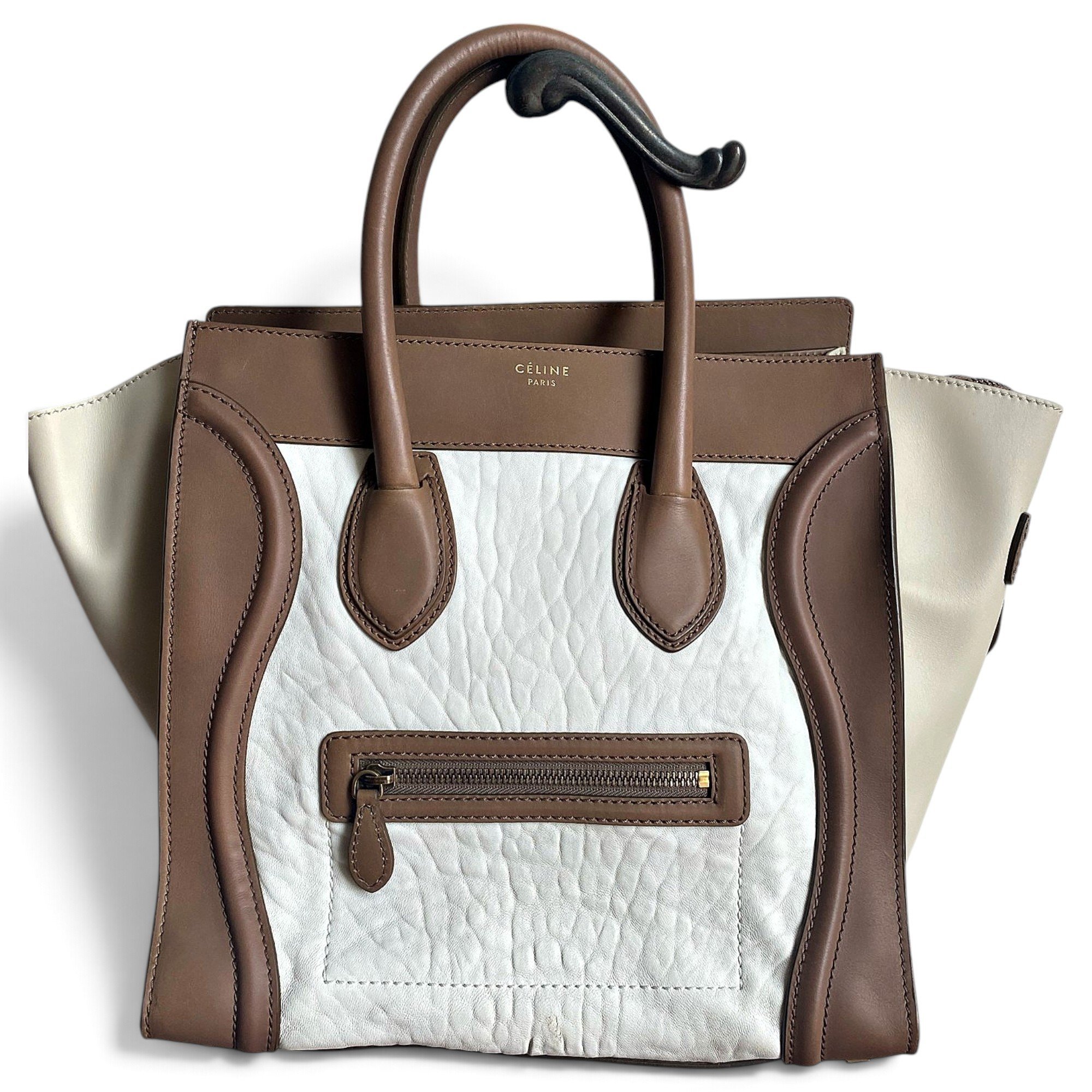 Luggage leather tote