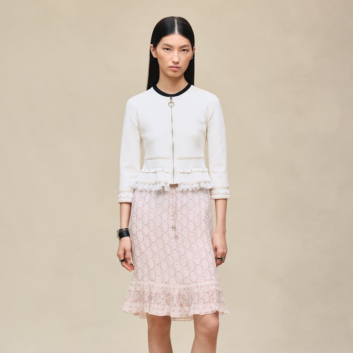 Blanc Naturel Zipped Jacket