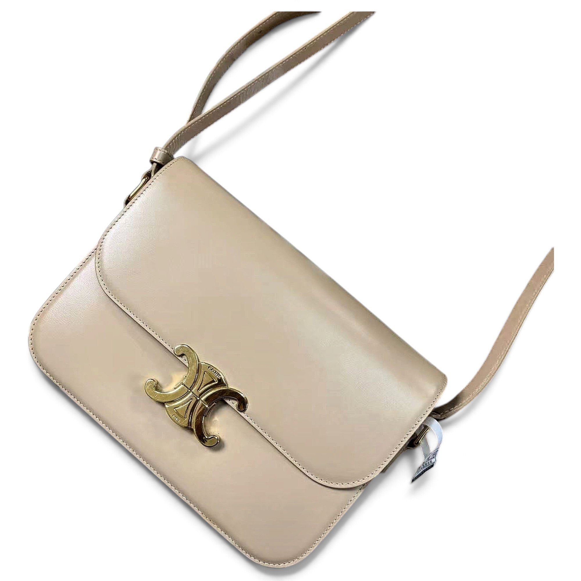 Triomphe leather handbag
