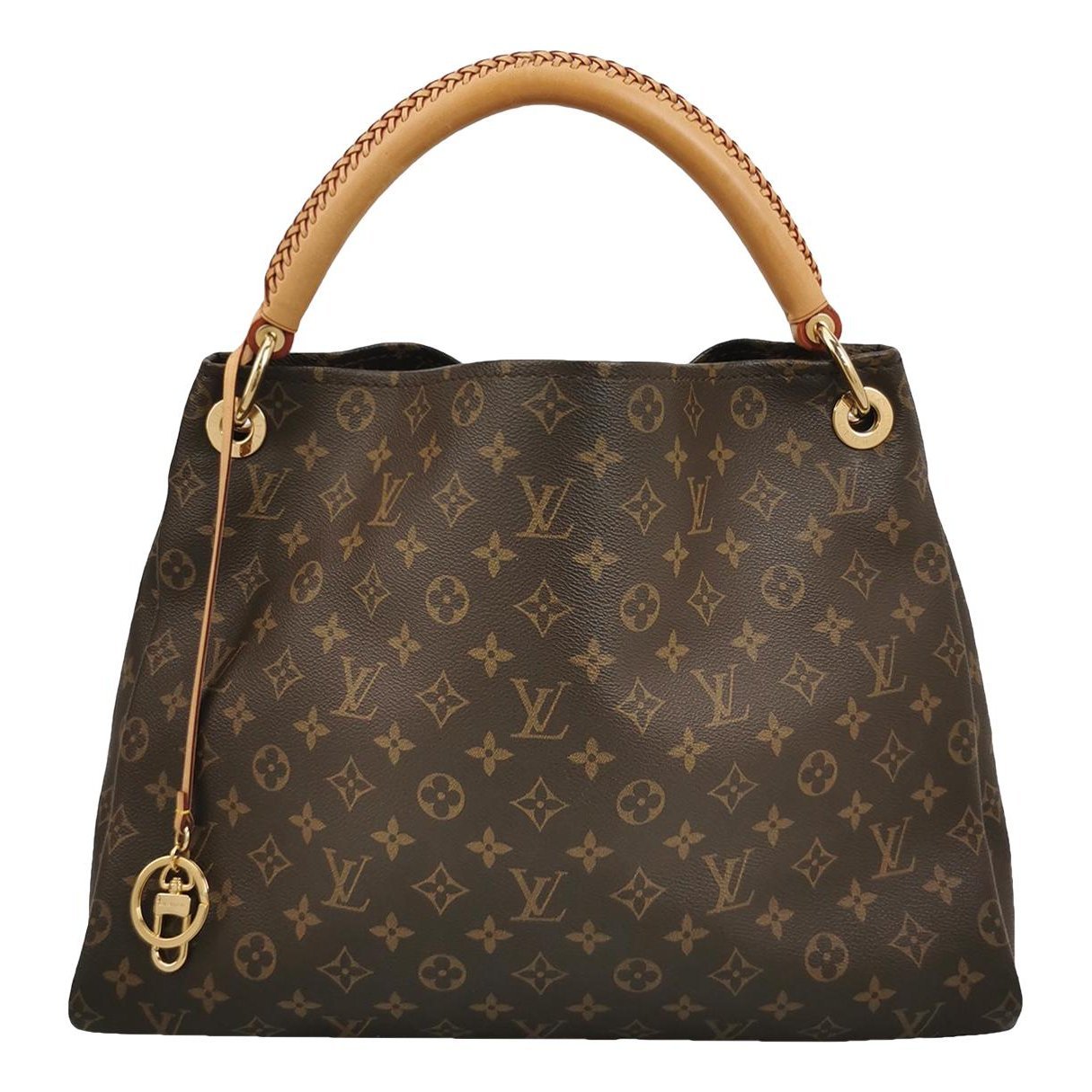 Artsy leather handbag