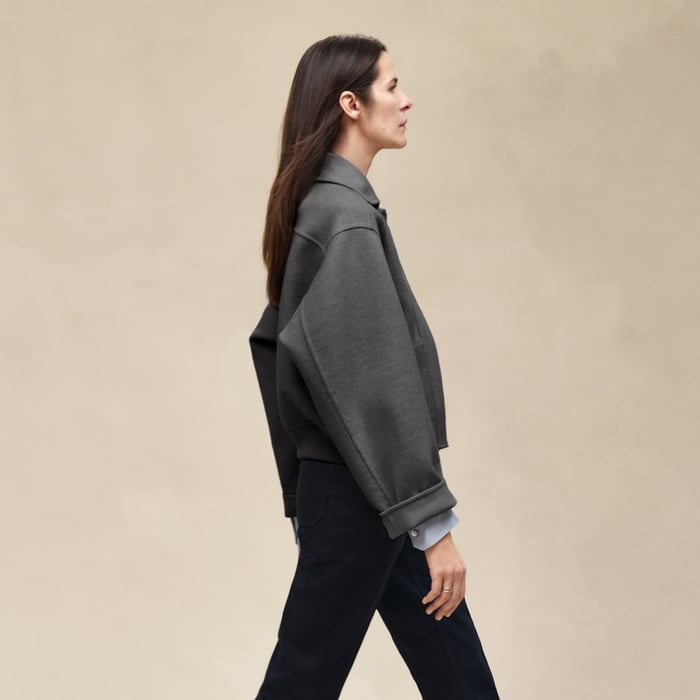 Gris Fumé Cashmere Jacket