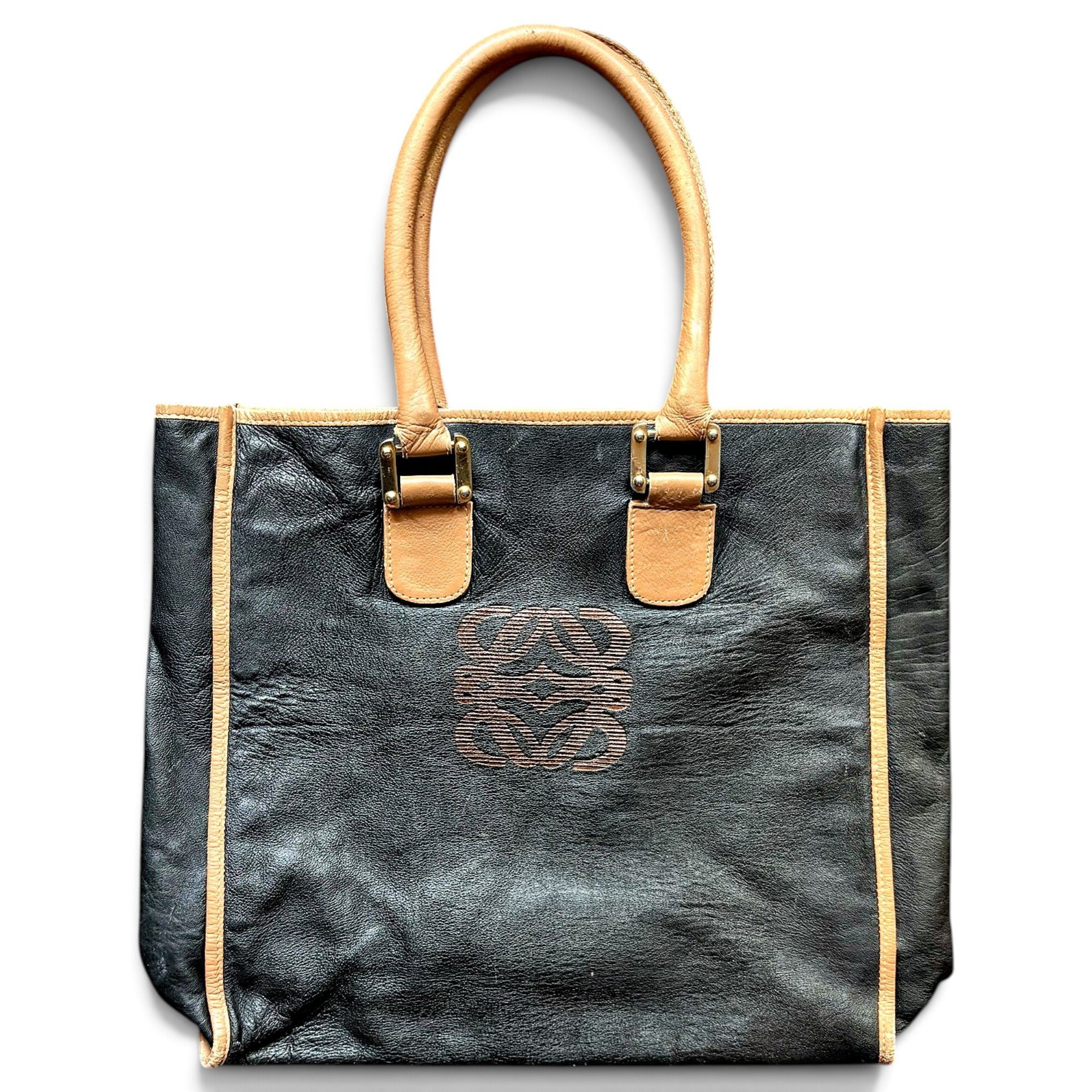 Leather tote