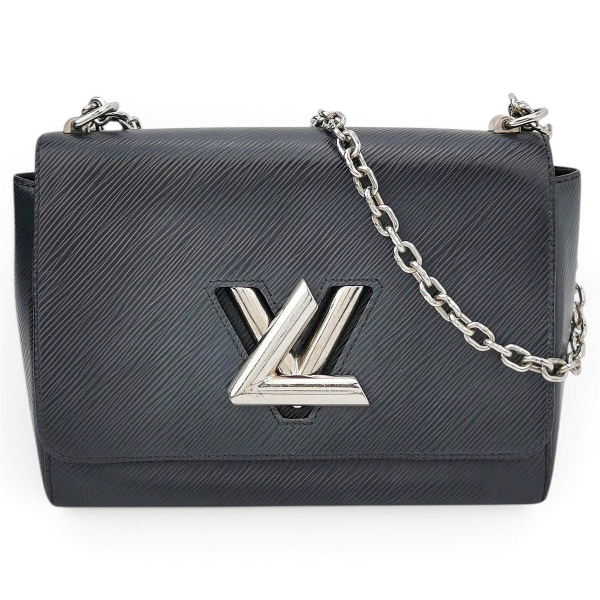 Twist leather handbag