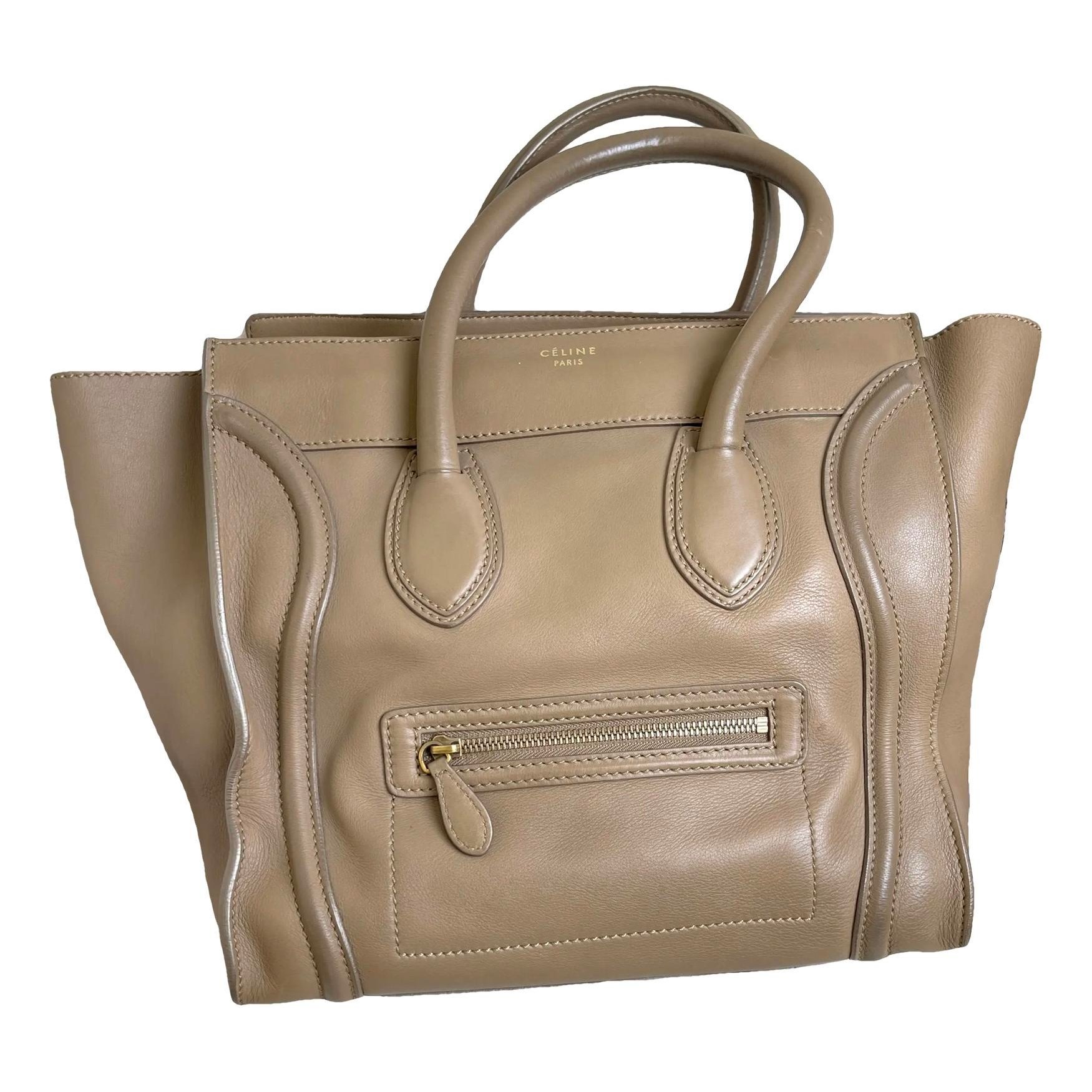 Luggage leather handbag