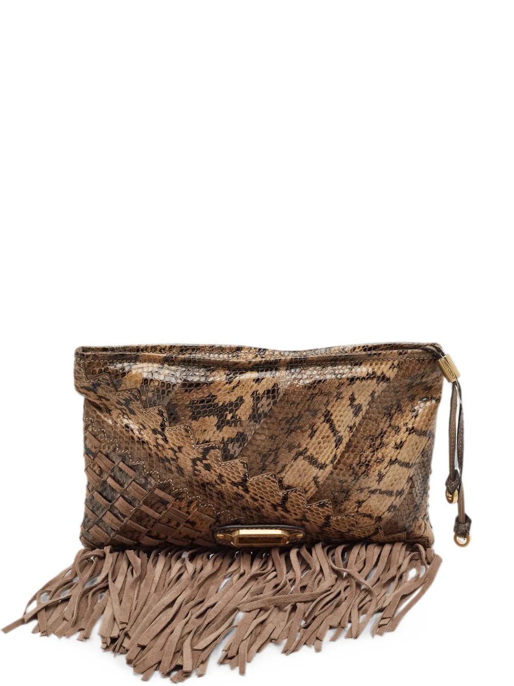 Jimmy Choo Tita fringe clutch bag