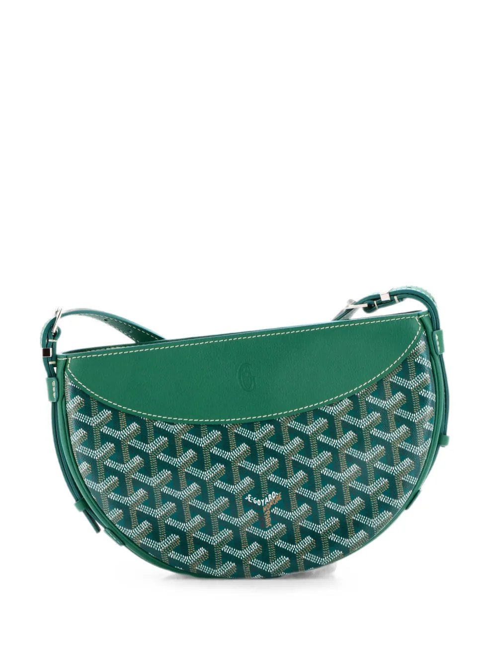 Hirondelle Coated Canvas and Leather shoulder bag