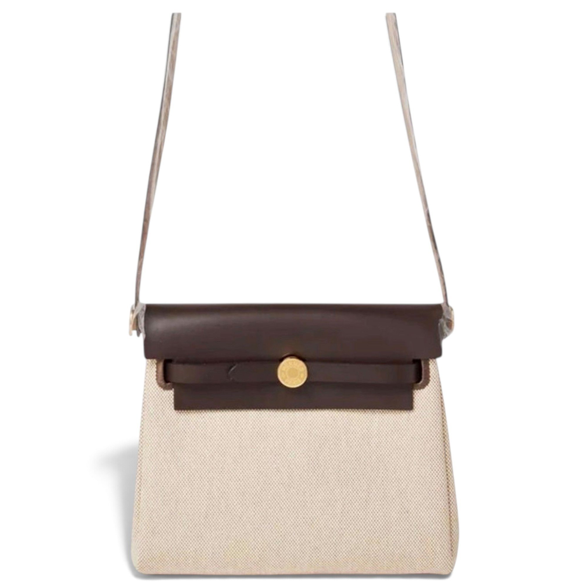 Hermes Herbag Handbag Ébène Vache Leather 2025