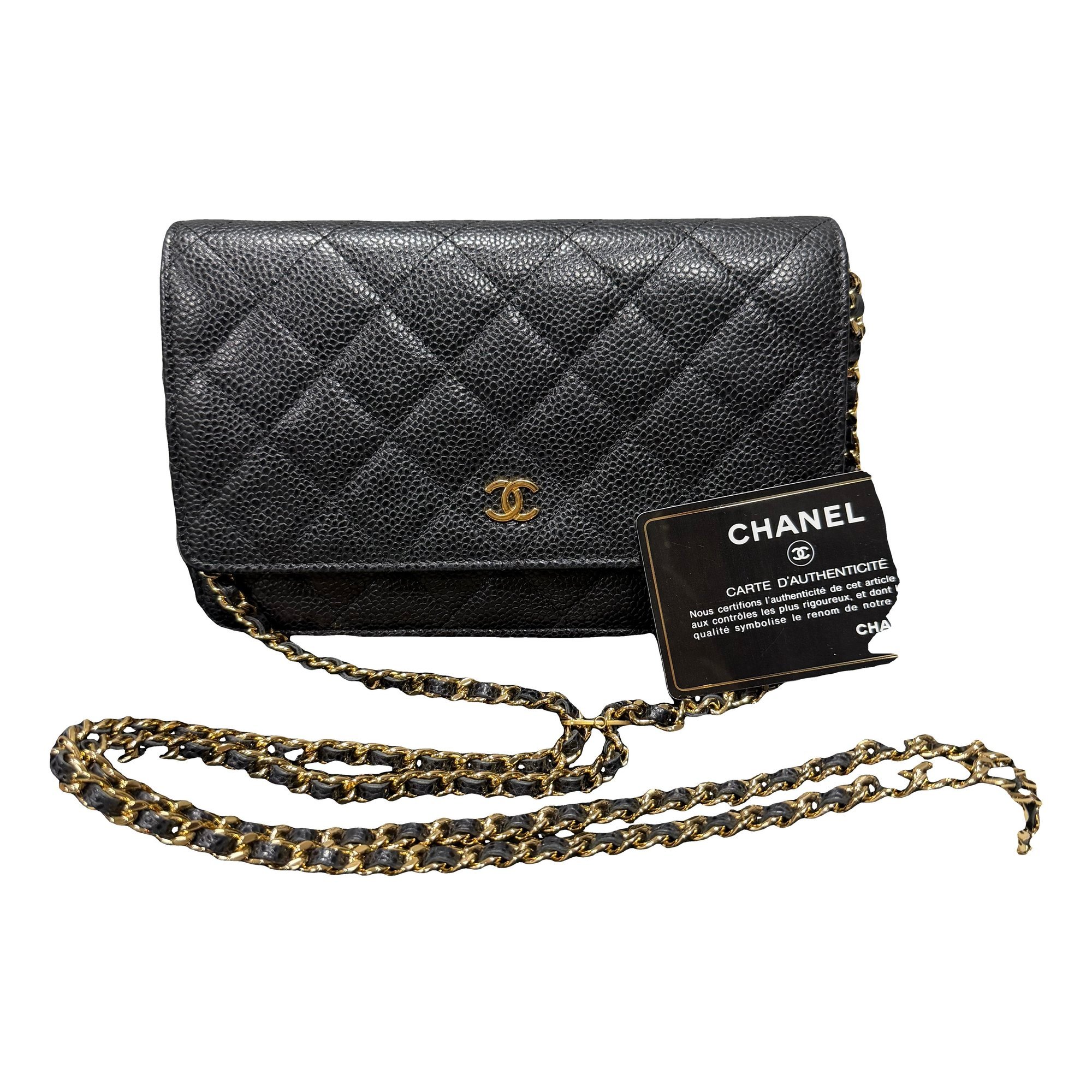 Wallet On Chain Timeless/Classique leather handbag