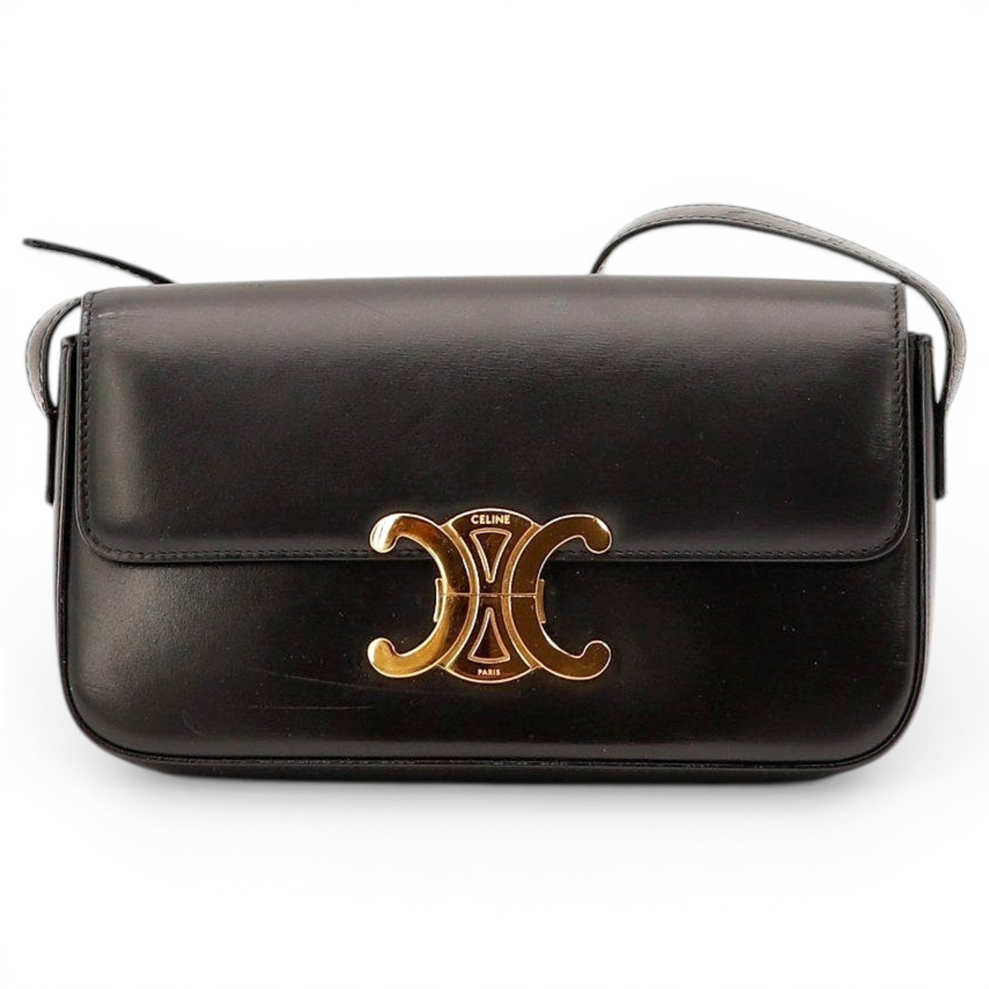 Triomphe leather handbag