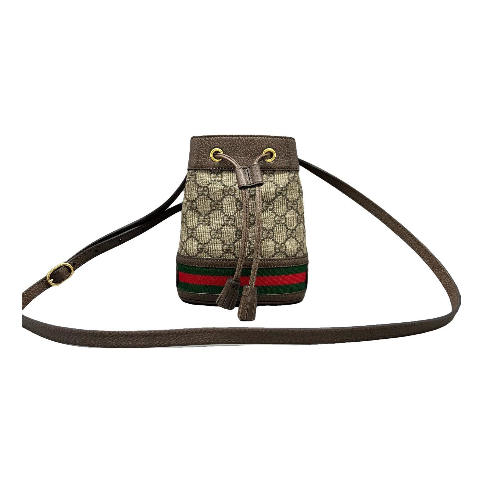 Ophidia Bucket leather handbag