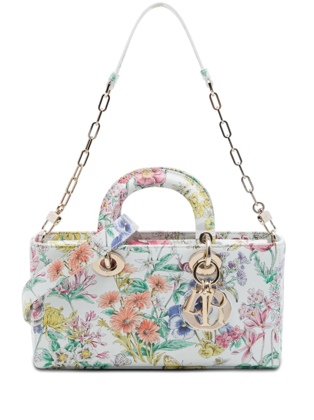 2025 Medium Calfskin Astral Flowers Lady D Joy satchel