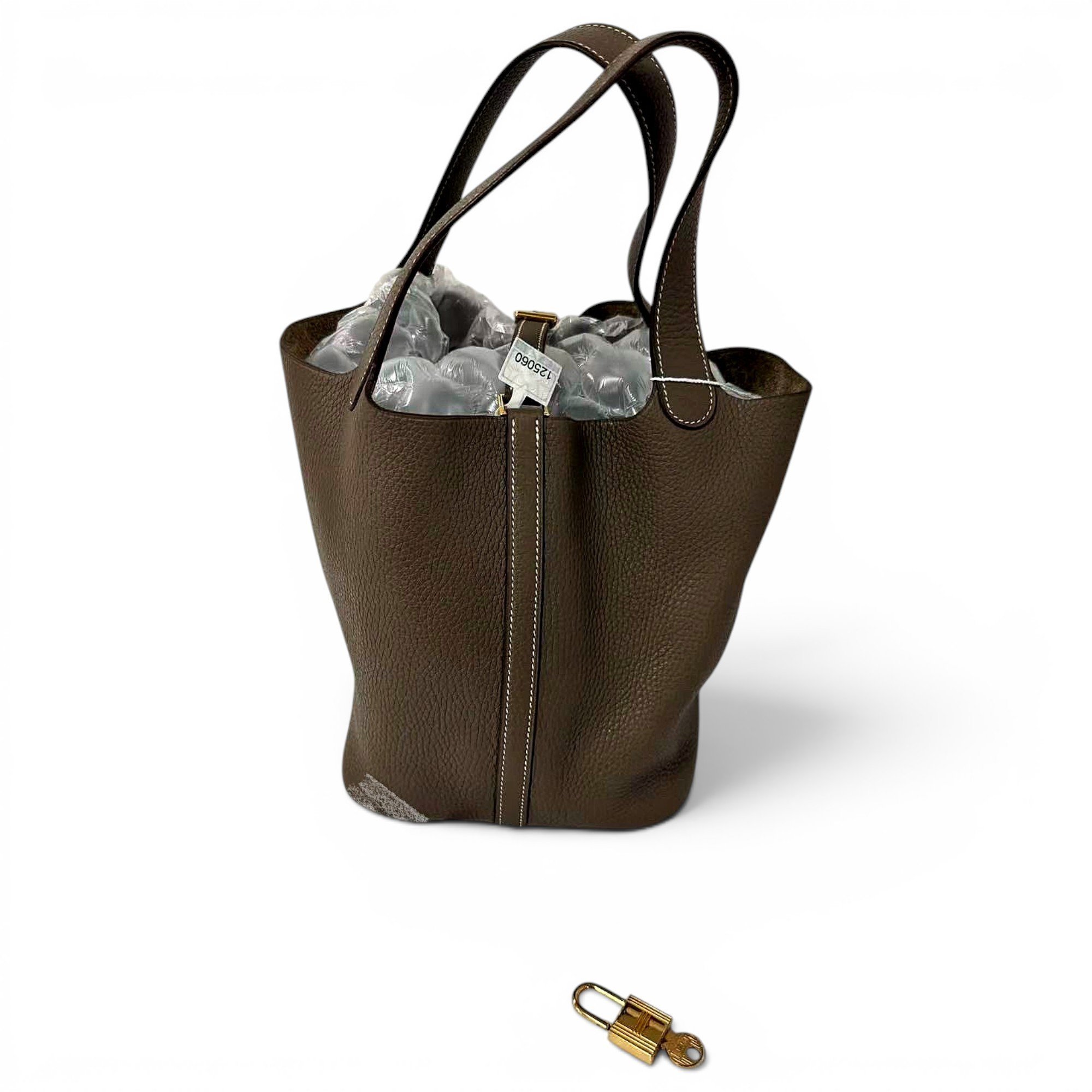 Picotin leather tote