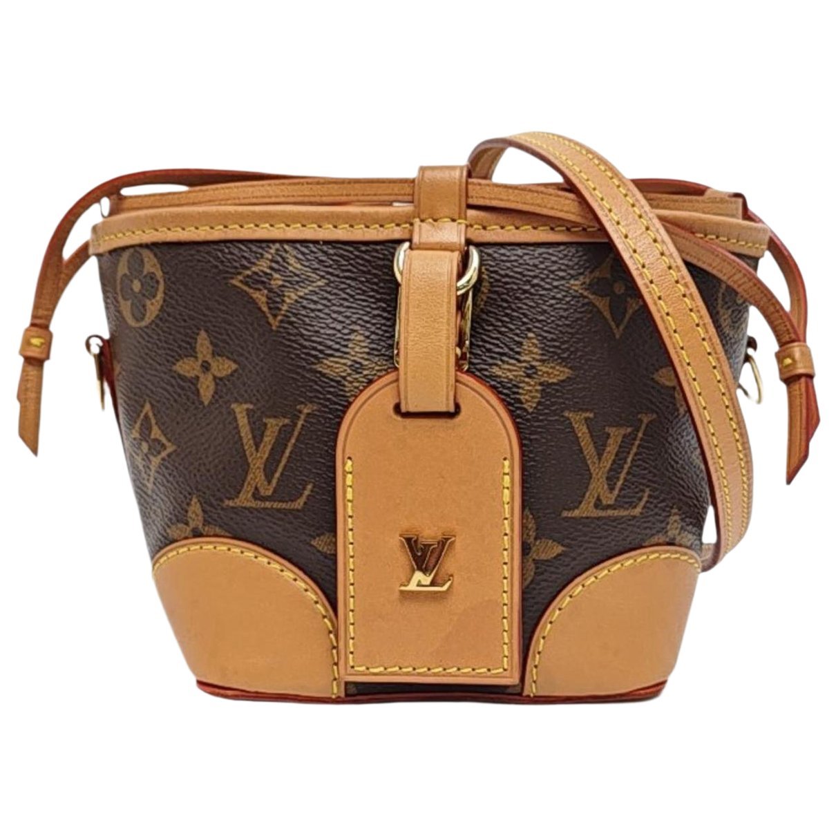 Nano Noé leather crossbody bag