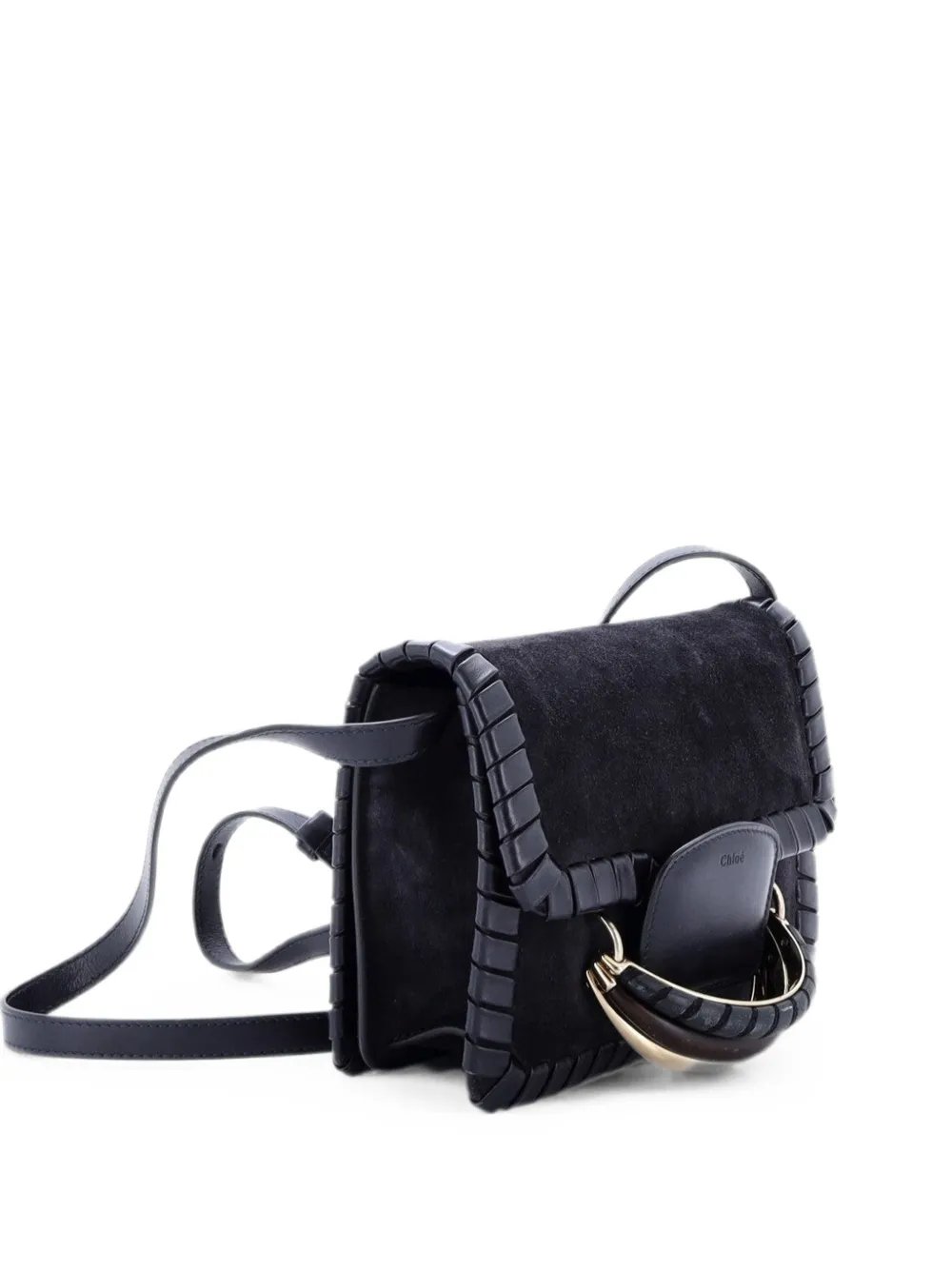 Chloe Kattie Whipstitch Suede crossbody bag