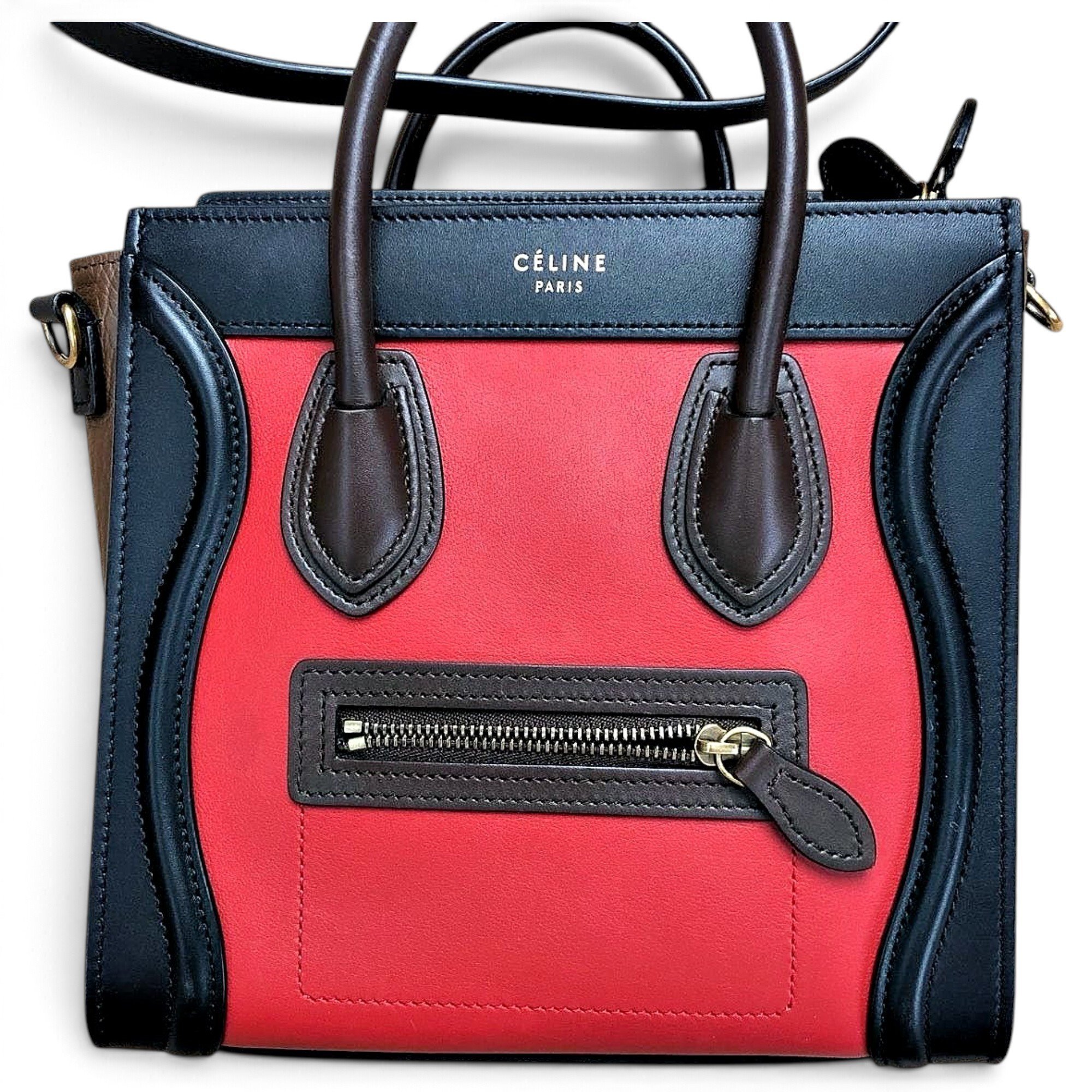 Luggage leather tote
