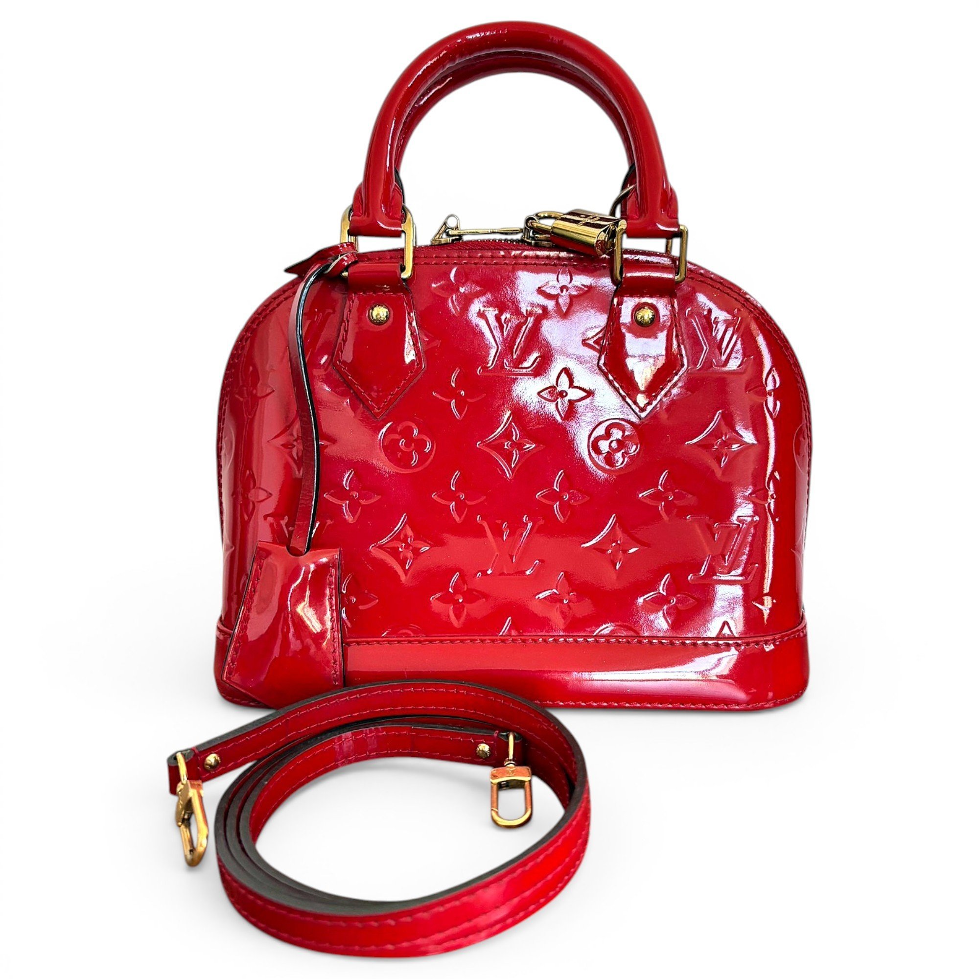 Alma BB patent leather handbag