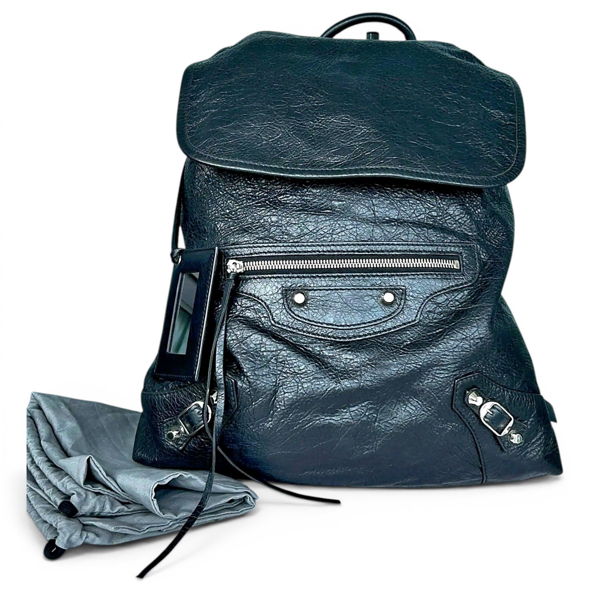 Leather backpack